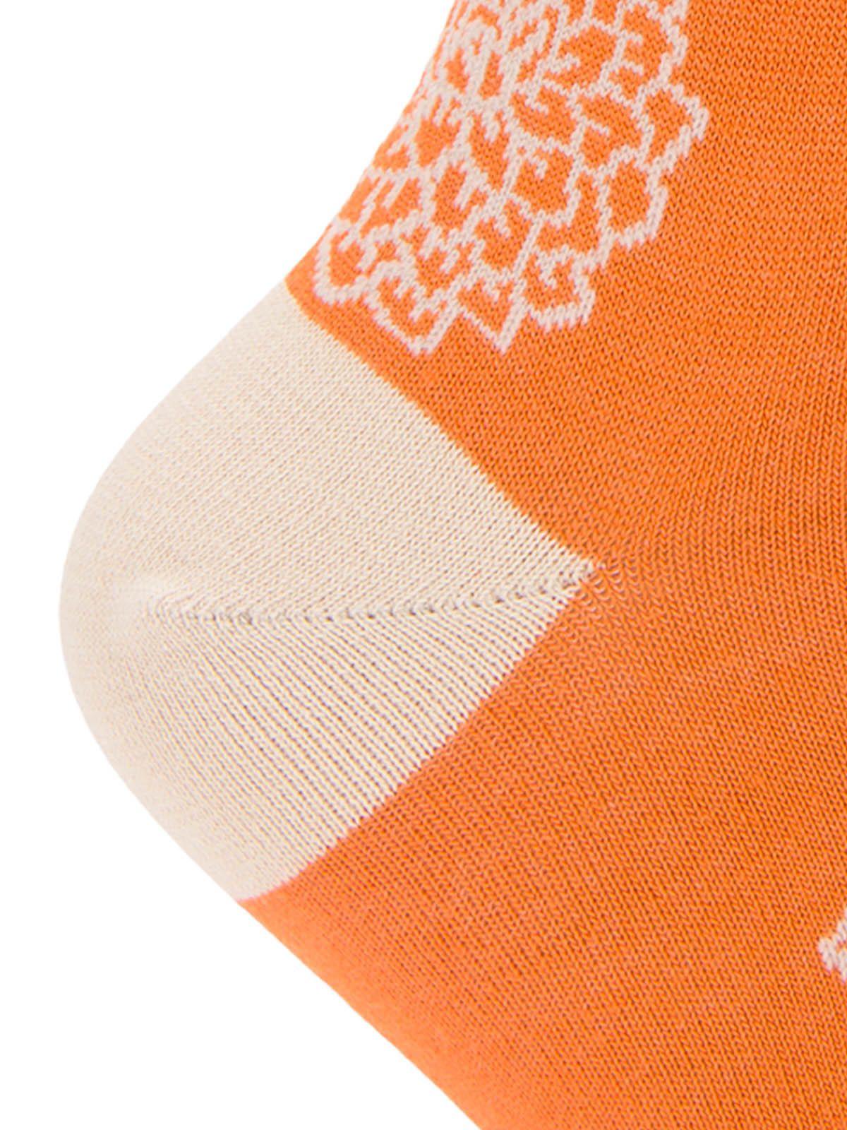 Calcetin Bambú Mujer St Dalia Naranjo-2