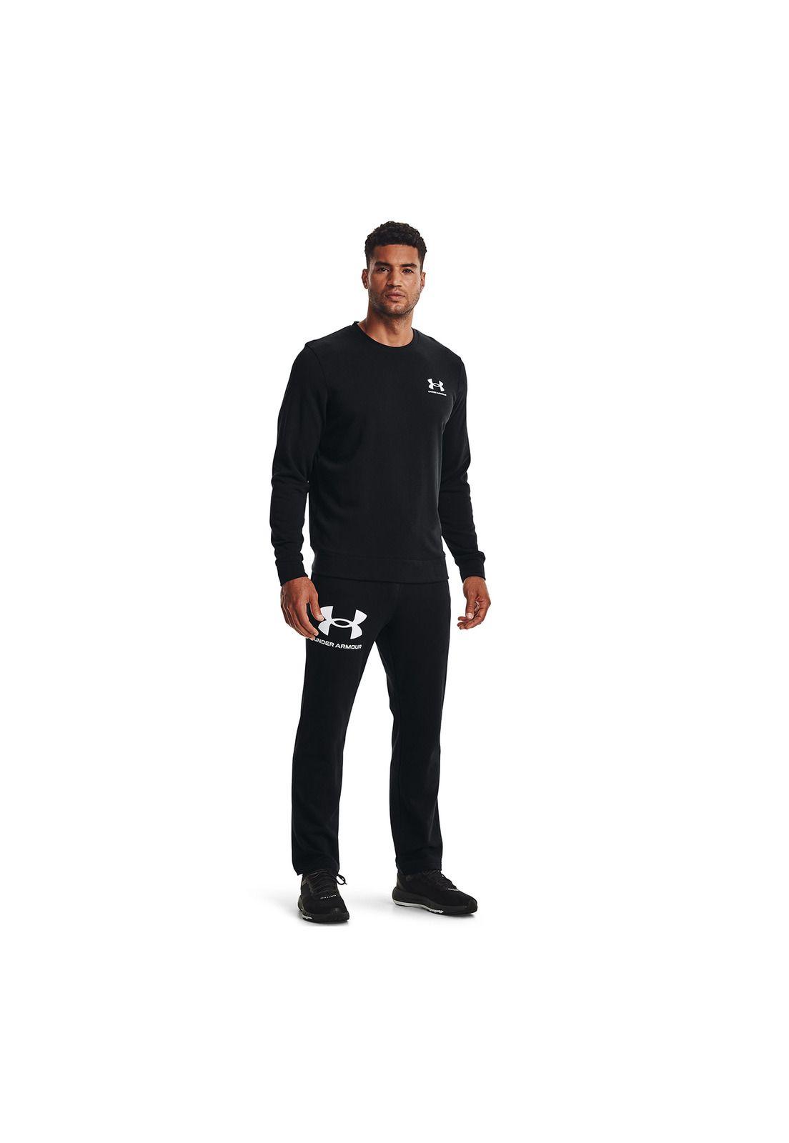 Polera sport rizo UA Rival hombre Negro-5