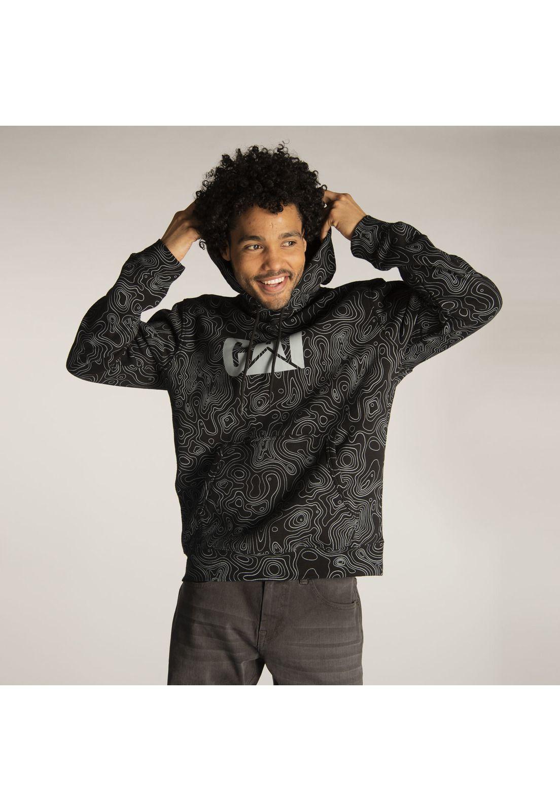 Polerón Hombre Fdtn Po Printed Hood Negro-6