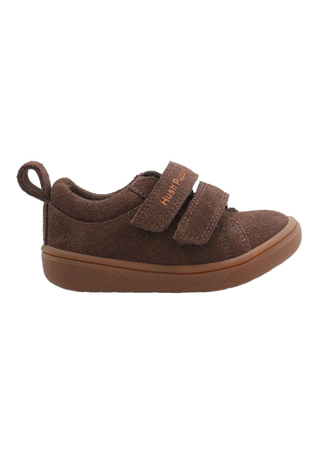 Zapatilla Cuero Hobart Niño Café-0
