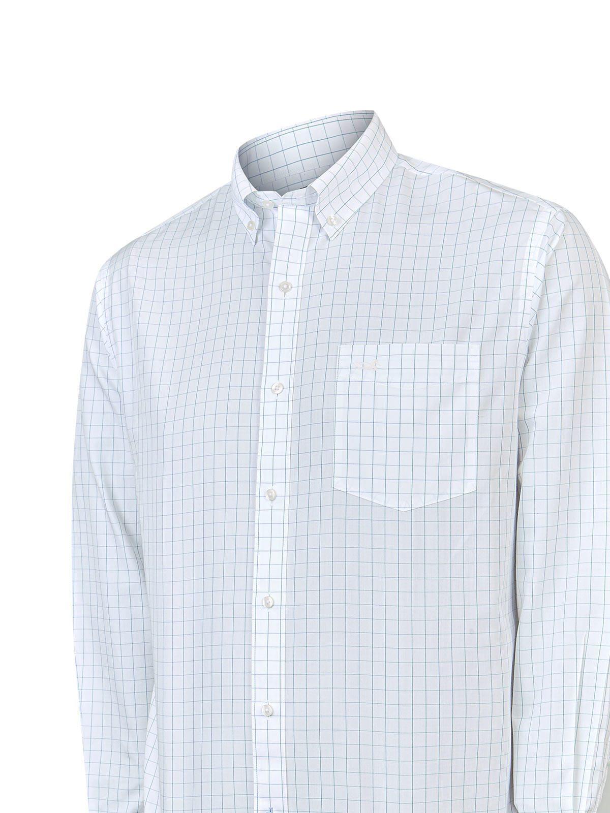 Camisa Cuello Button-Down Blanco Hombre Wf-4