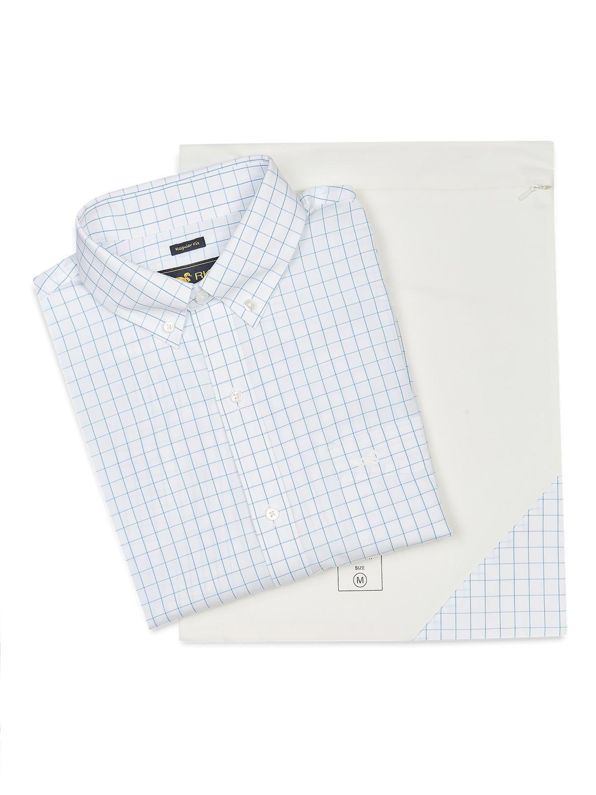 Camisa Cuello Button-Down Blanco Hombre Wf-5