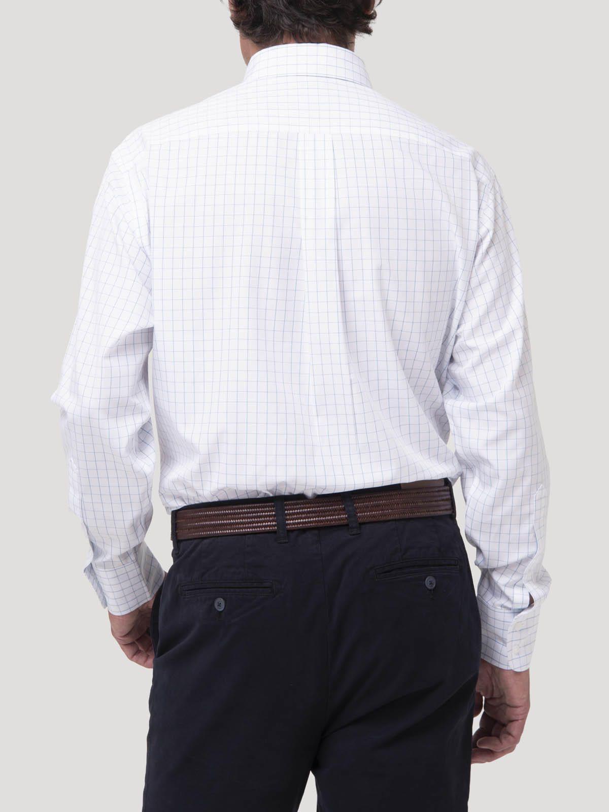 Camisa Cuello Button-Down Blanco Hombre Wf-7