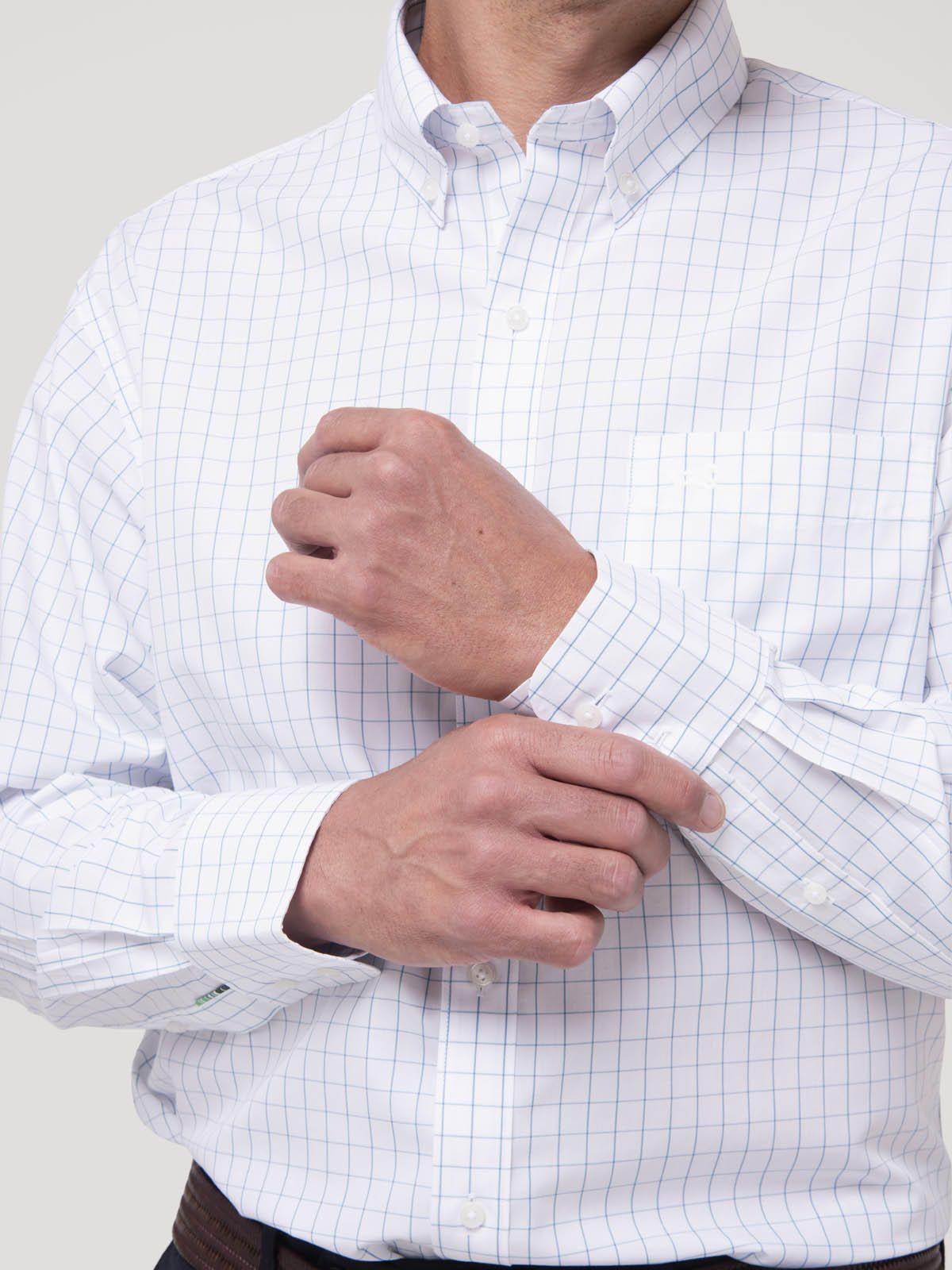 Camisa Cuello Button-Down Blanco Hombre Wf-8