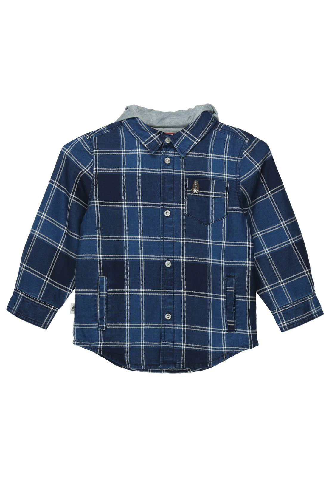 Camisa Niño Capucha Denim-3