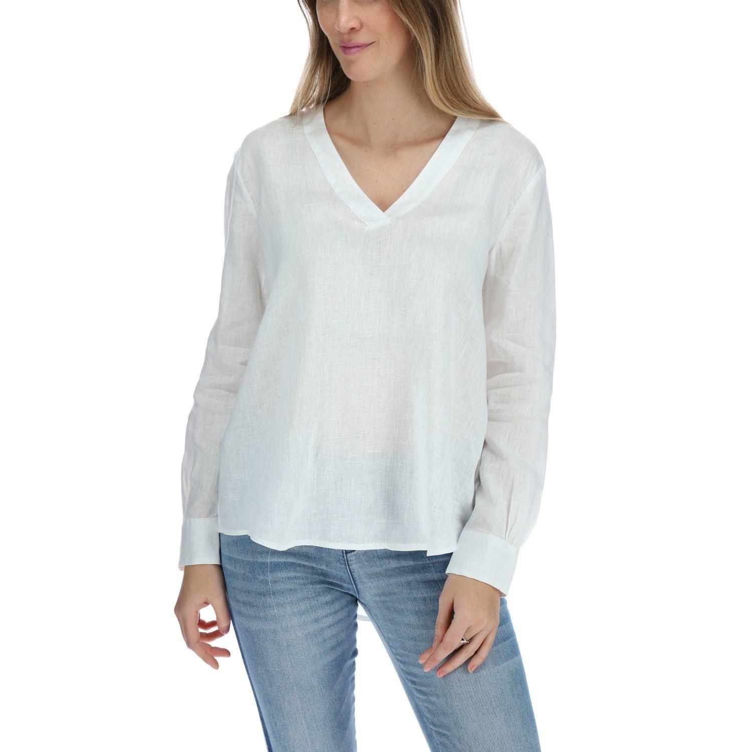 Blusa Manga Larga Mujer Lio Blanco-0