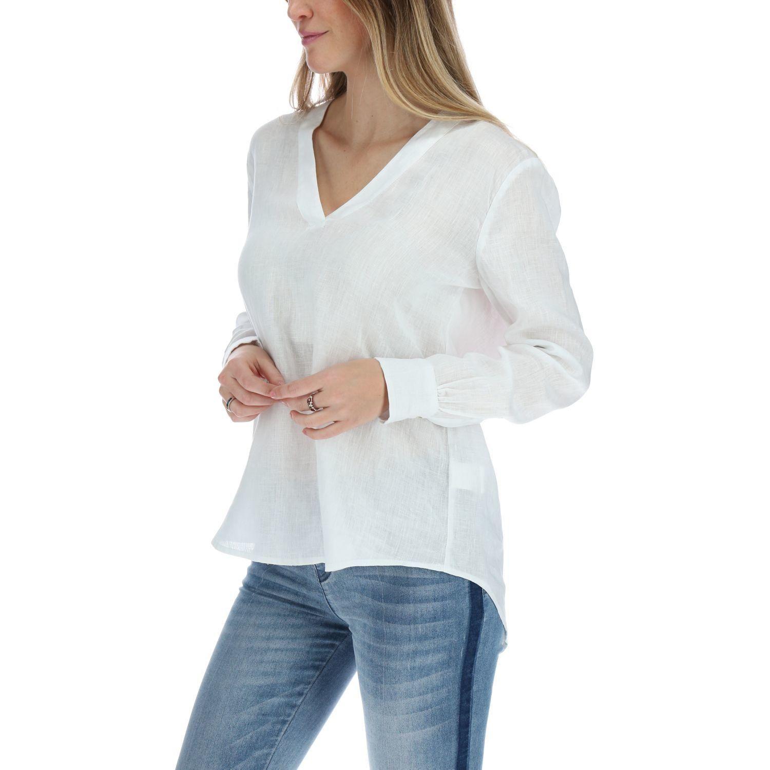 Blusa Manga Larga Mujer Lio Blanco-1