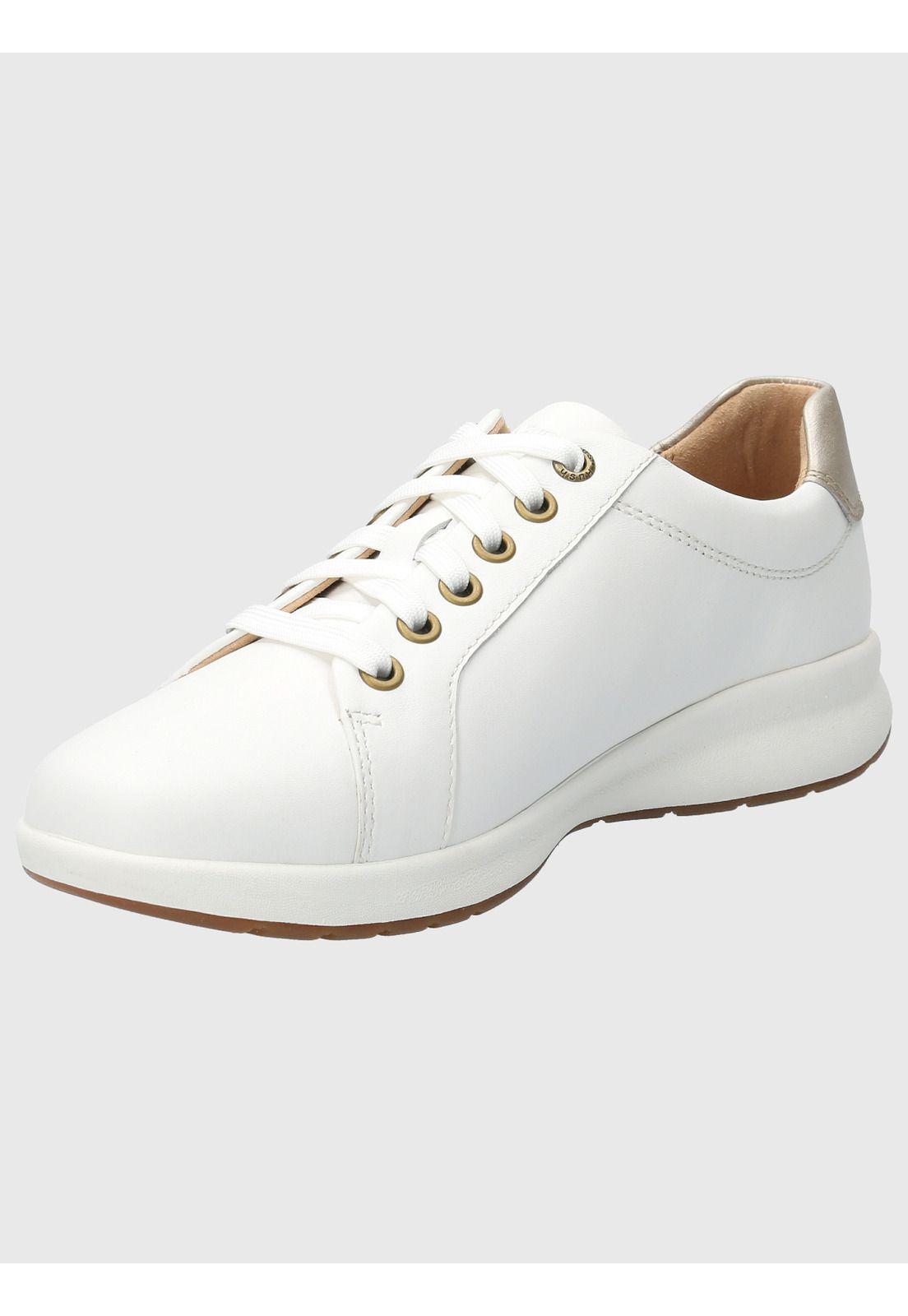 Zapatilla Cuero Mujer Spinal Laceup Blanco-4