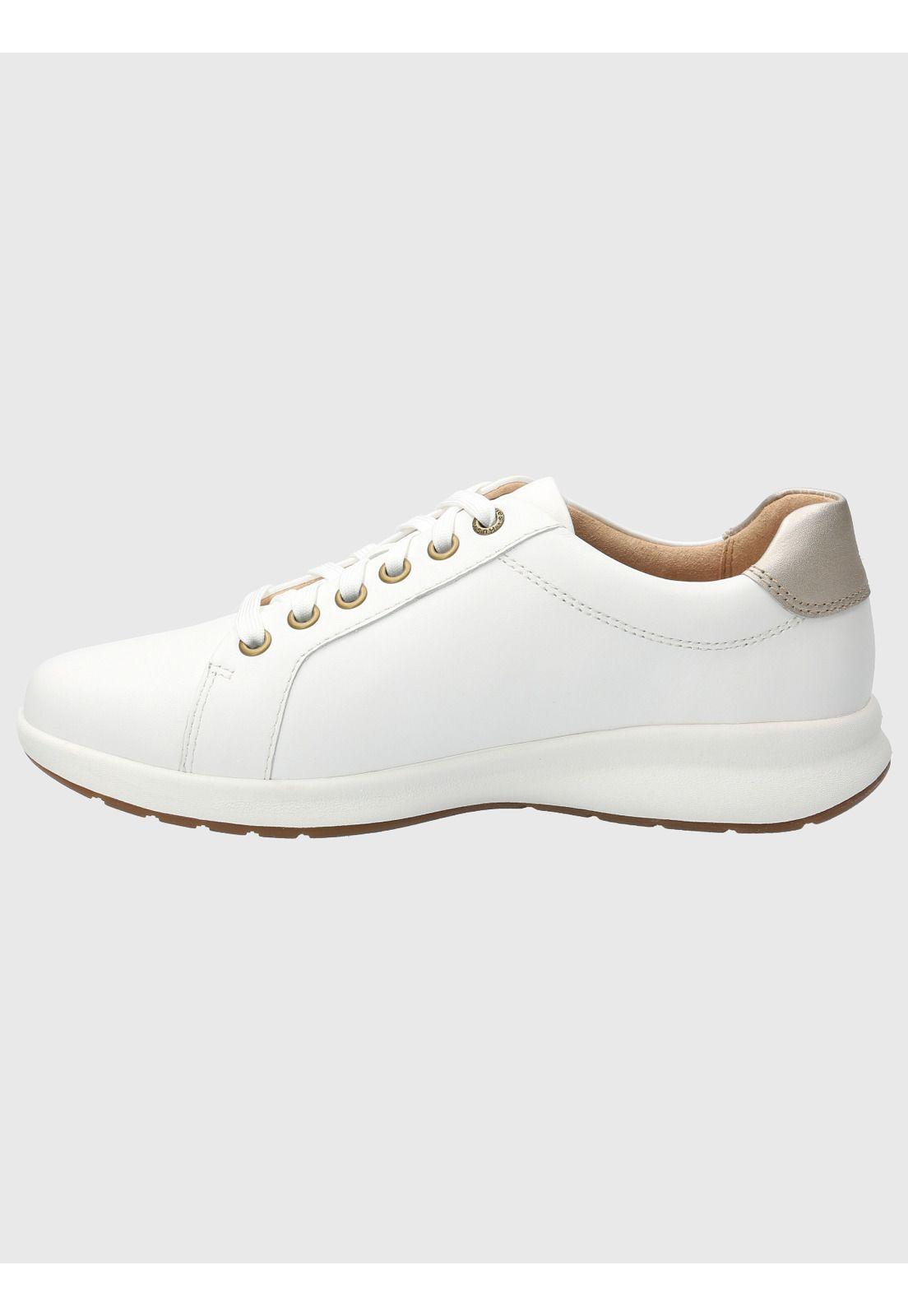 Zapatilla Cuero Mujer Spinal Laceup Blanco-5