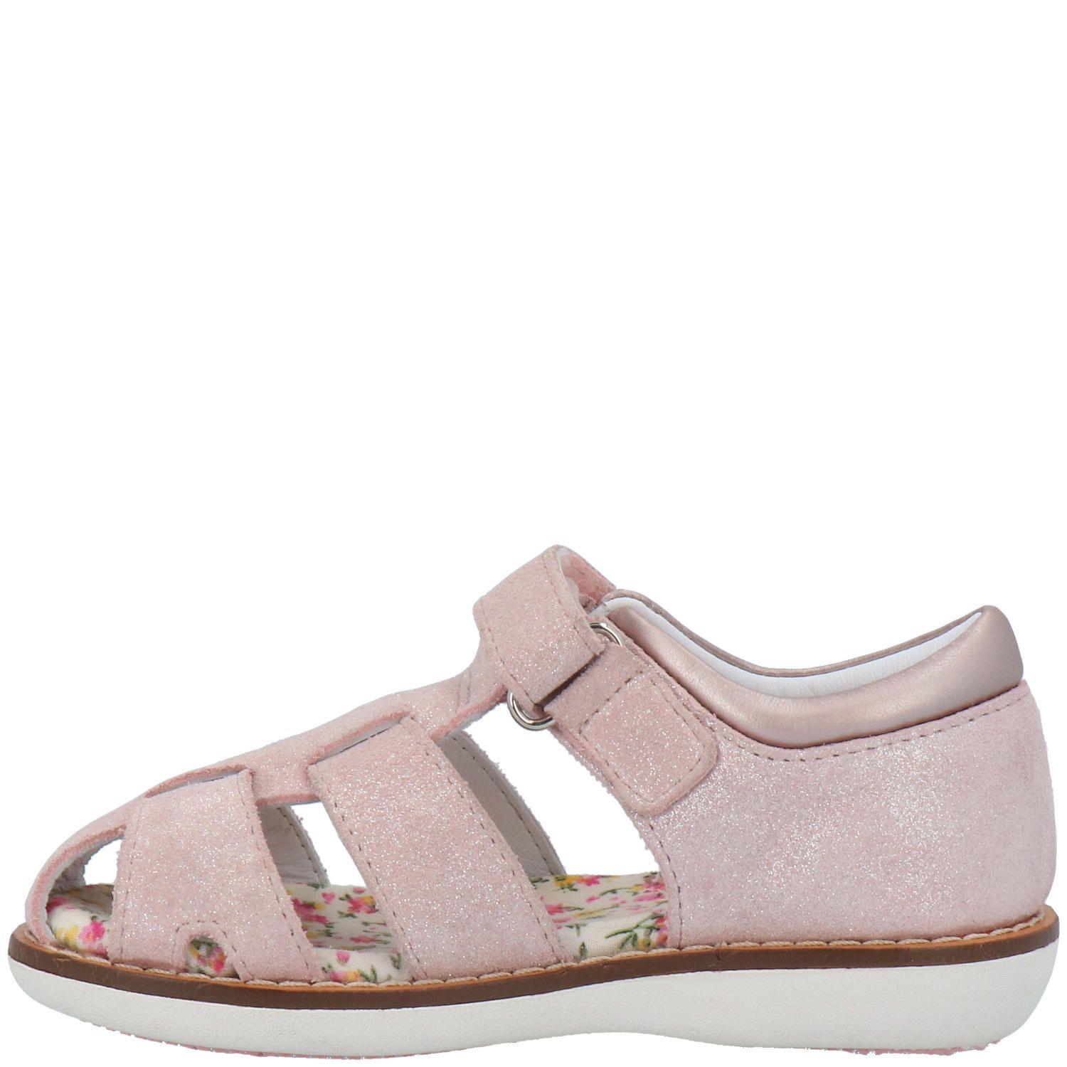 Sandalia Cuero Niña Abaco Rosa-4