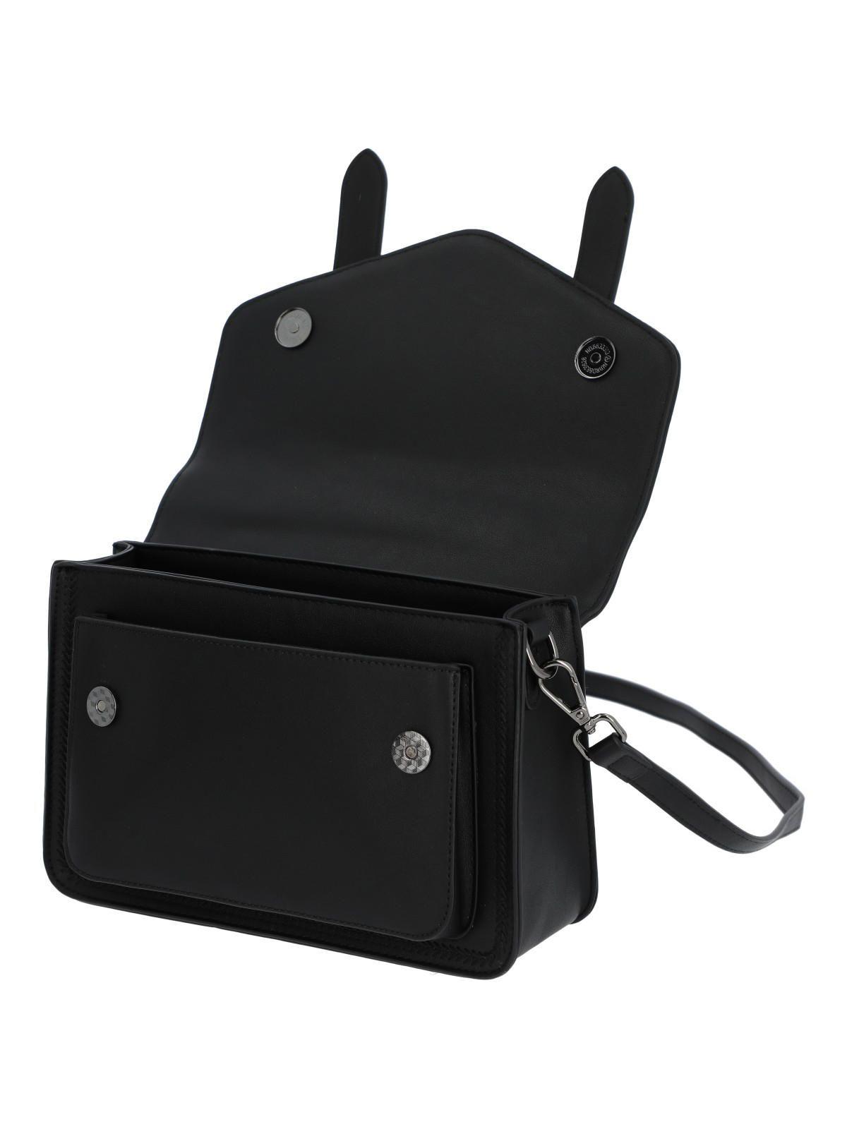 Cartera Mujer Ludovica Cross Negro-3