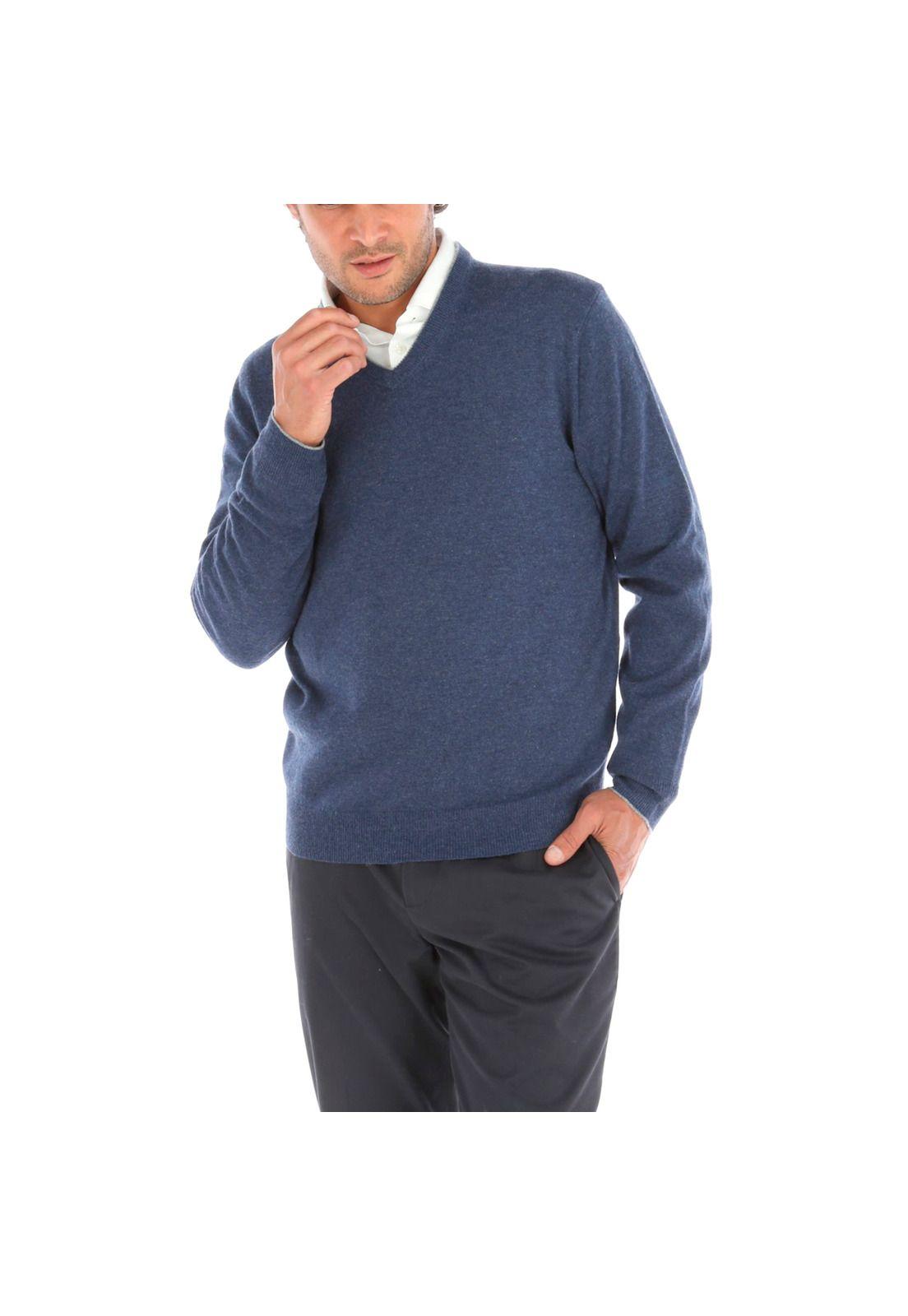 Sweater Cashmere Rockford Azul-0