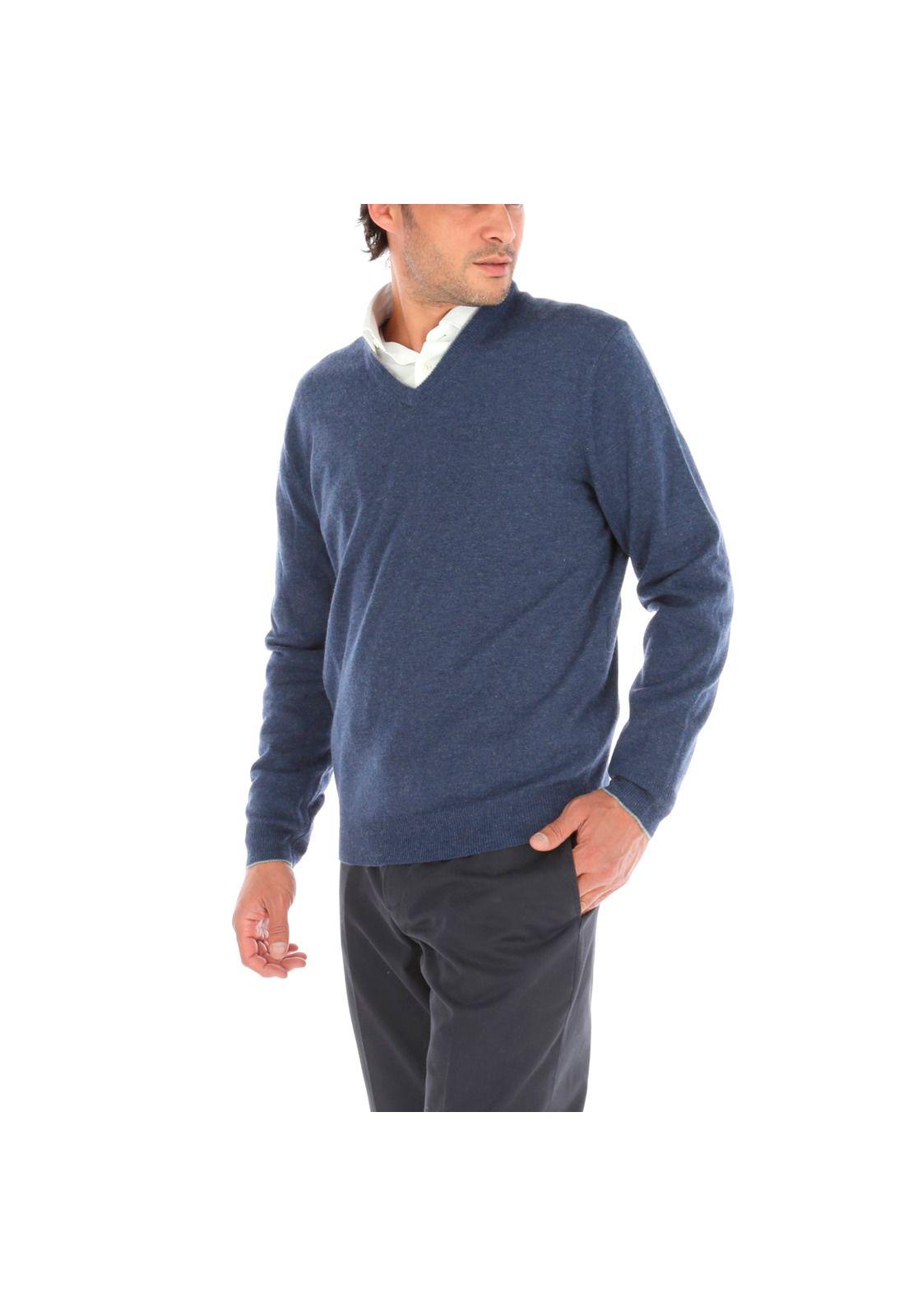 Sweater Cashmere Rockford Azul-3