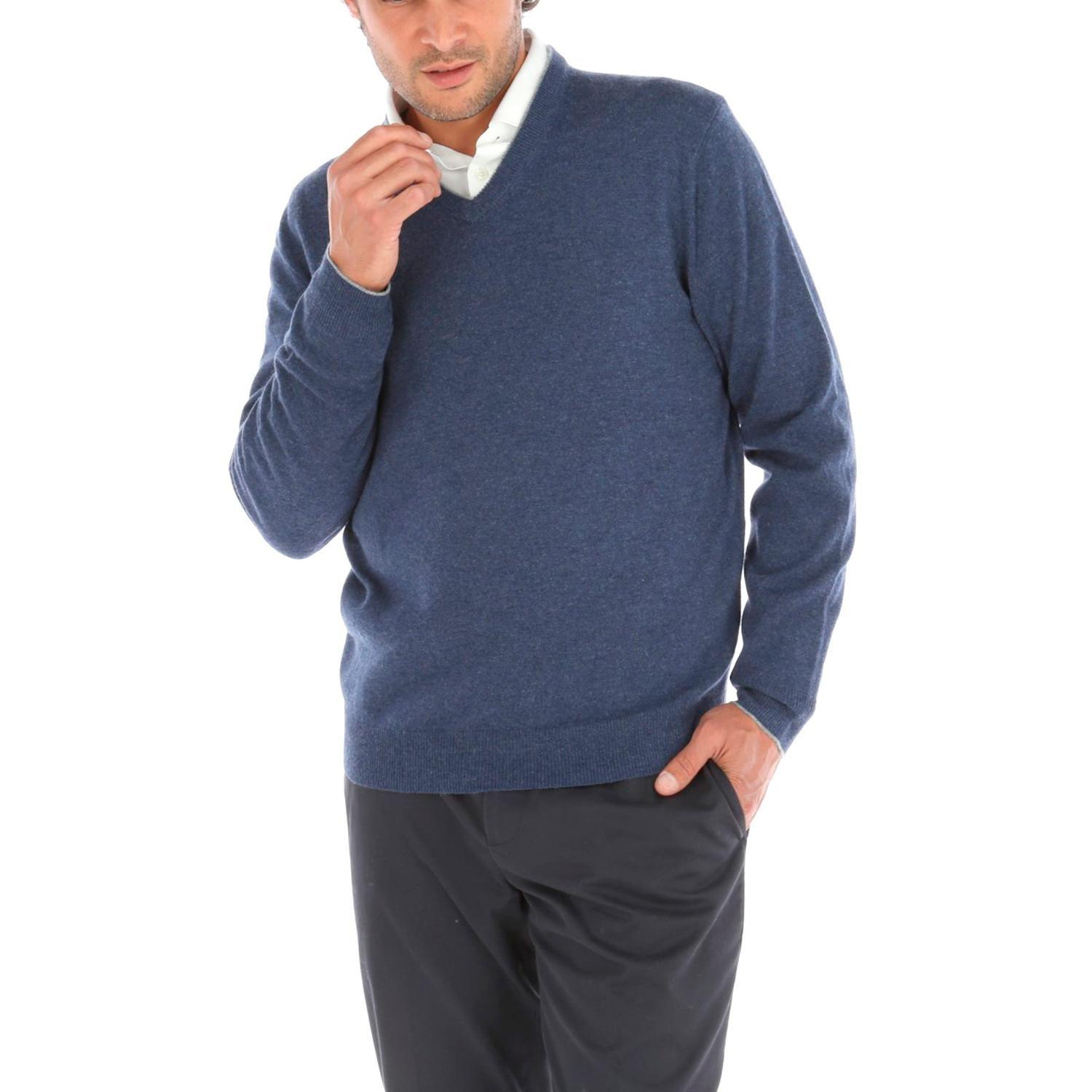 Sweater Cashmere Rockford Azul-0