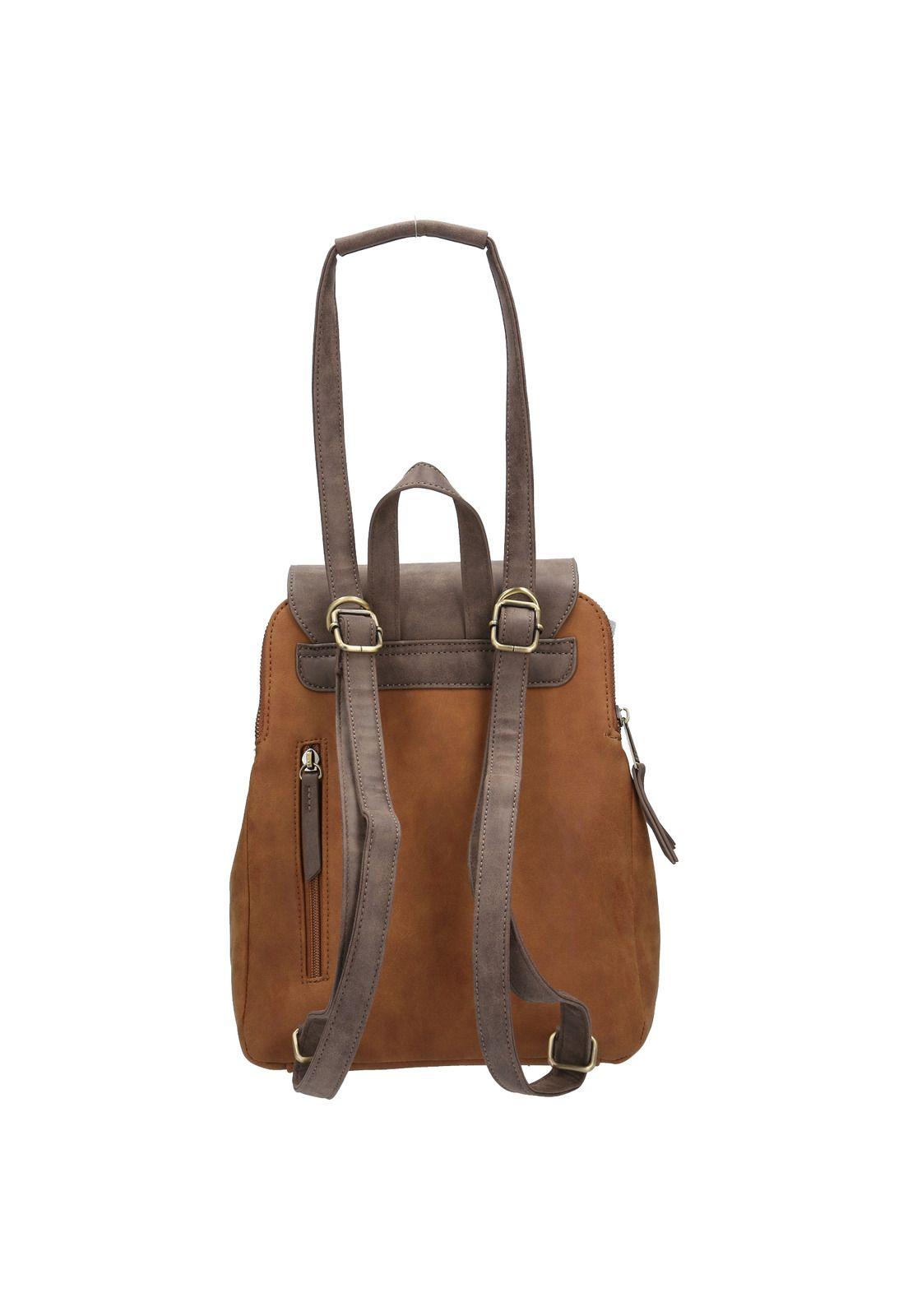 Cartera Mujer Dahlia Backbag Café-3