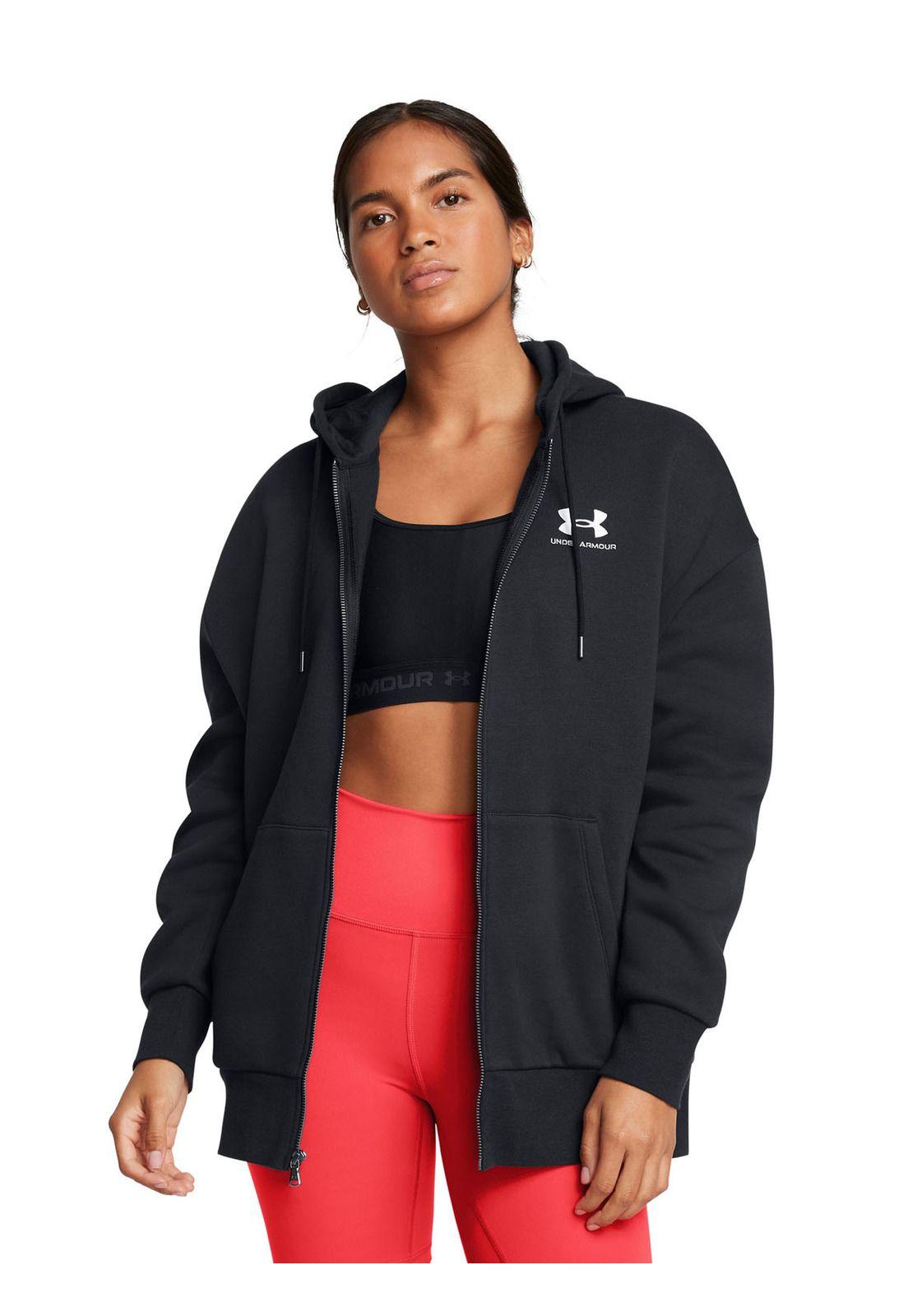 Polerón Oversize con Icon para mujer Negro-3