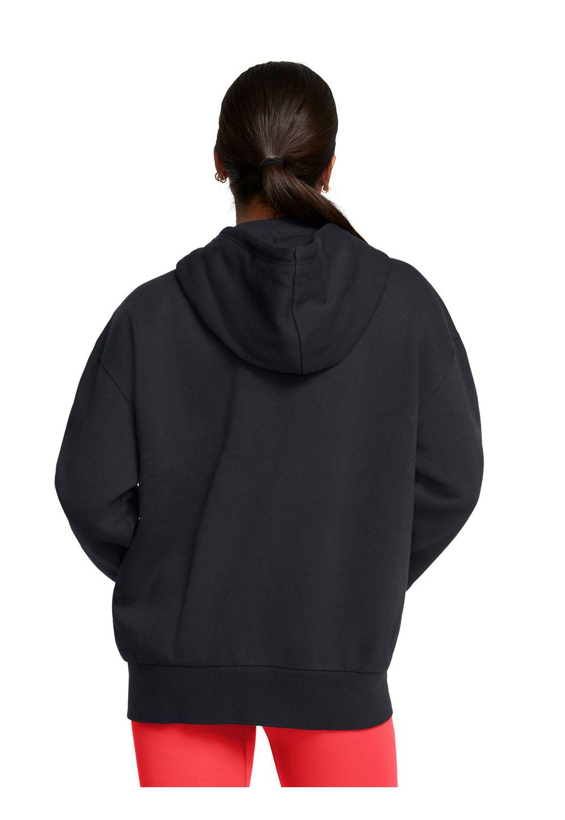 Polerón Oversize con Icon para mujer Negro-4