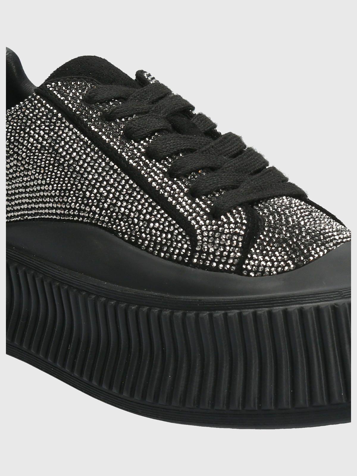 Zapatilla Poliester Mujer Wollie Negro-7