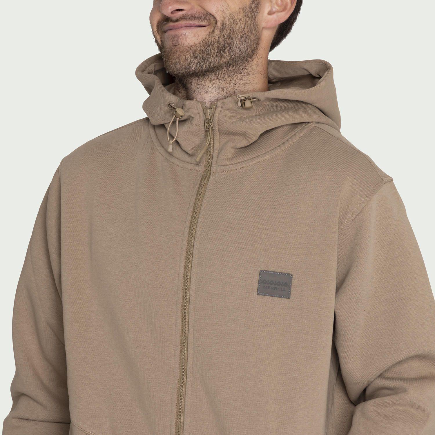 Polerón Full Zipper Sweatshi Café Hombre-3