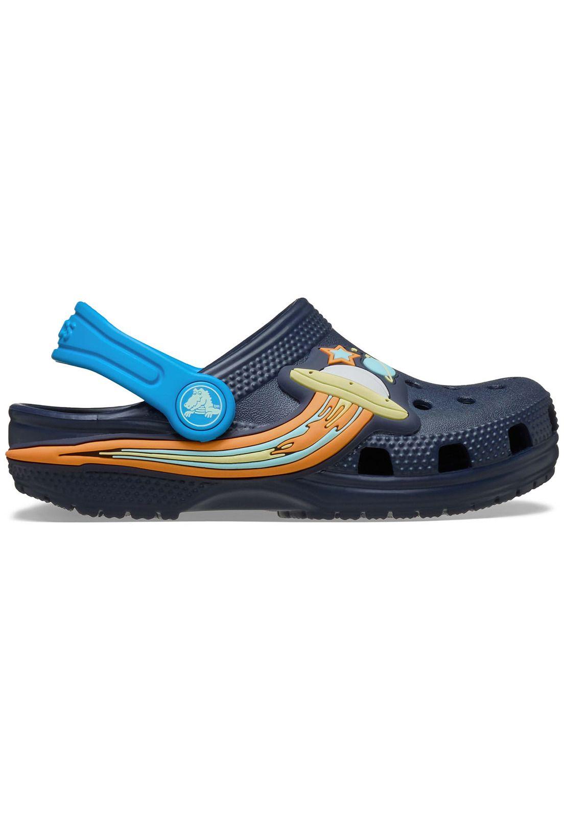 Zueco Crocs Niño Pequeño Classic Espacial T Azul Marino-0