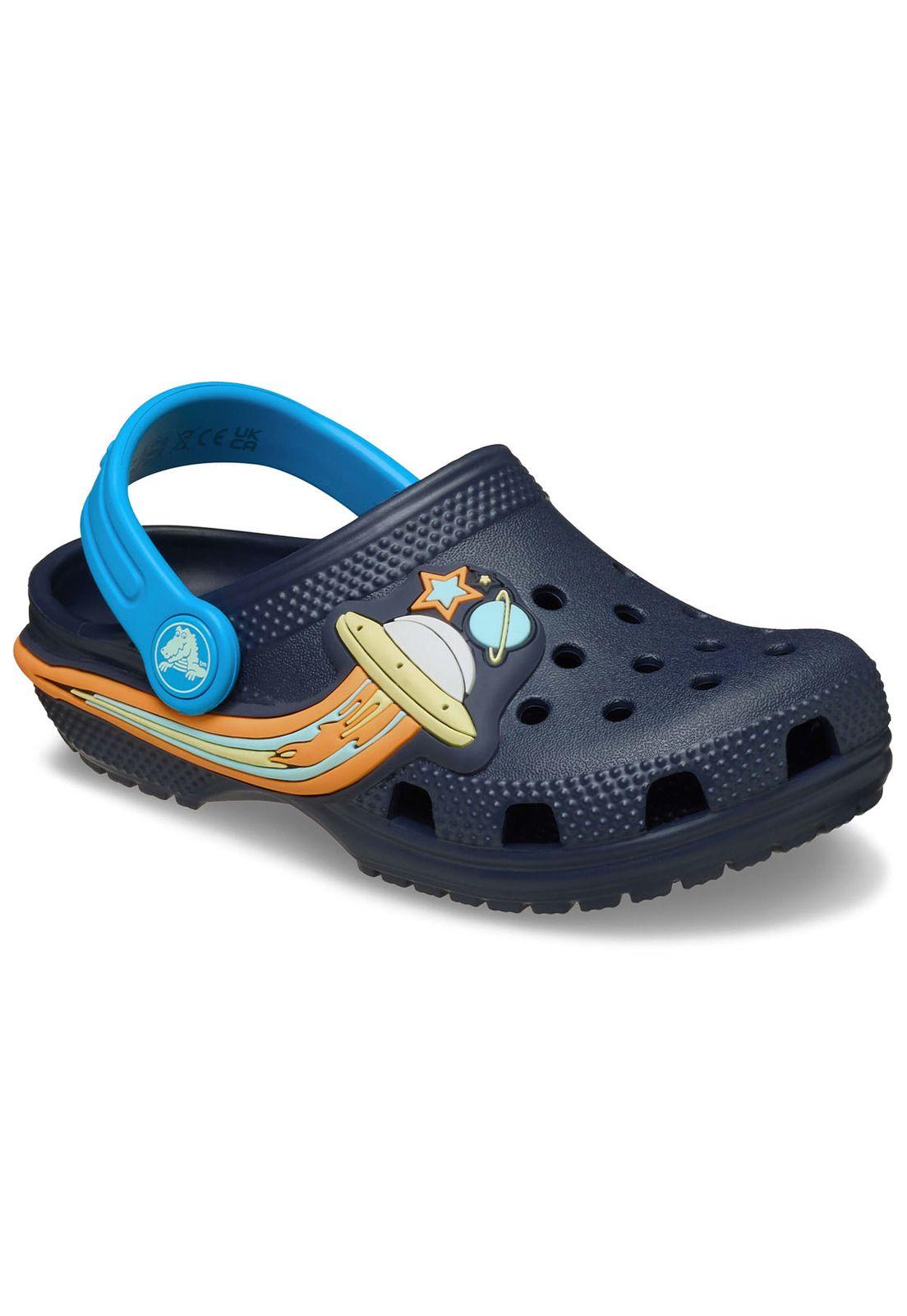 Zueco Crocs Niño Pequeño Classic Espacial T Azul Marino-6