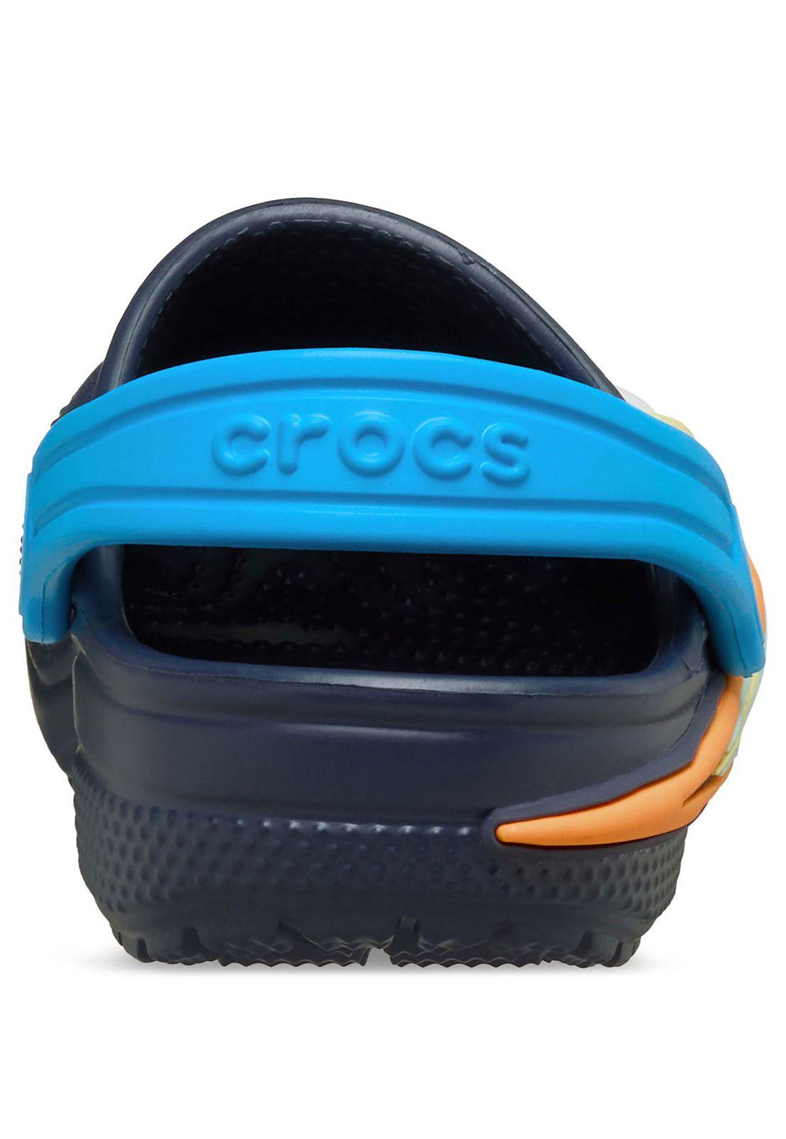 Zueco Crocs Niño Pequeño Classic Espacial T Azul Marino-7