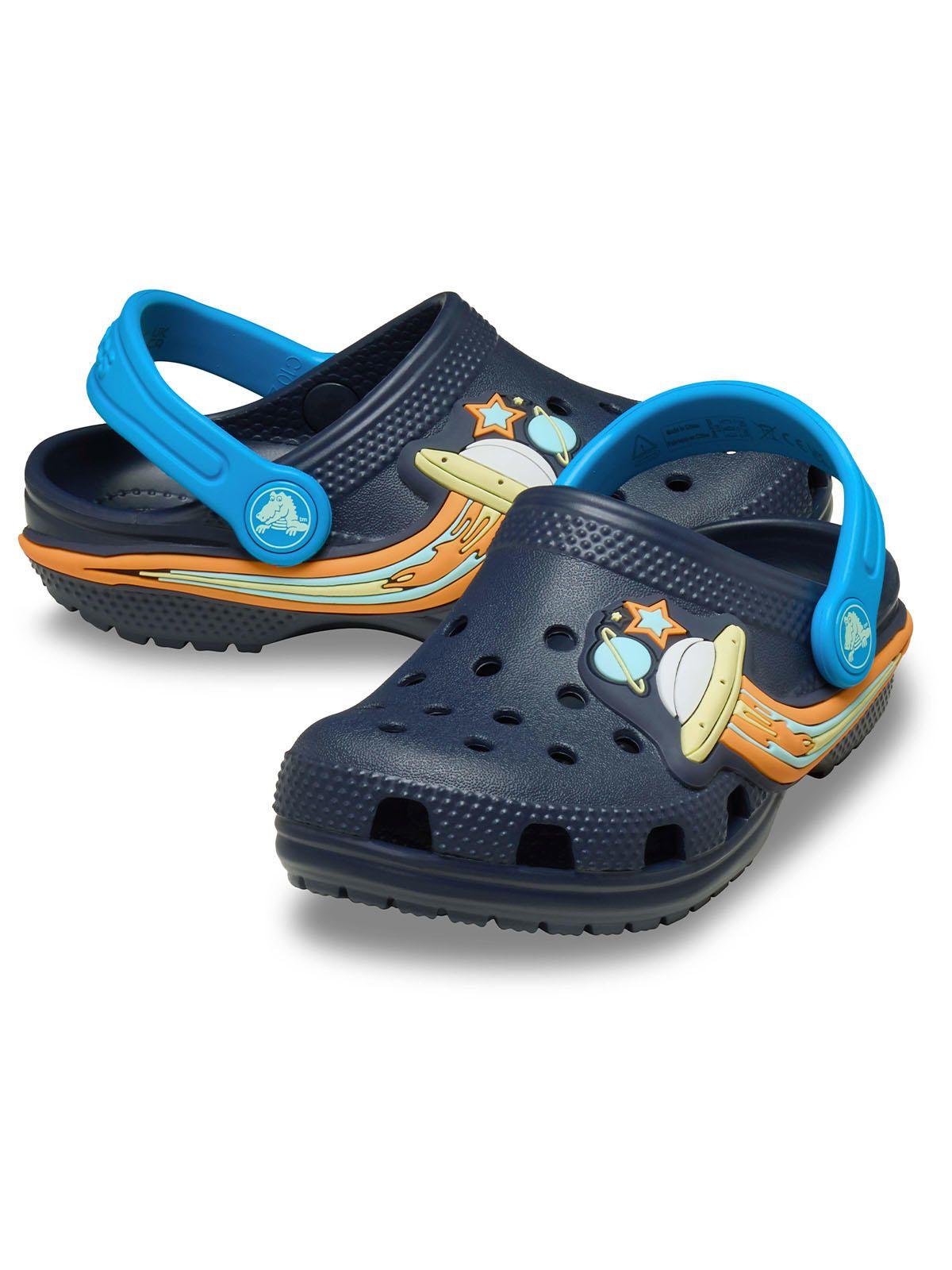 Zueco Crocs Niño Pequeño Classic Espacial T Azul Marino-3