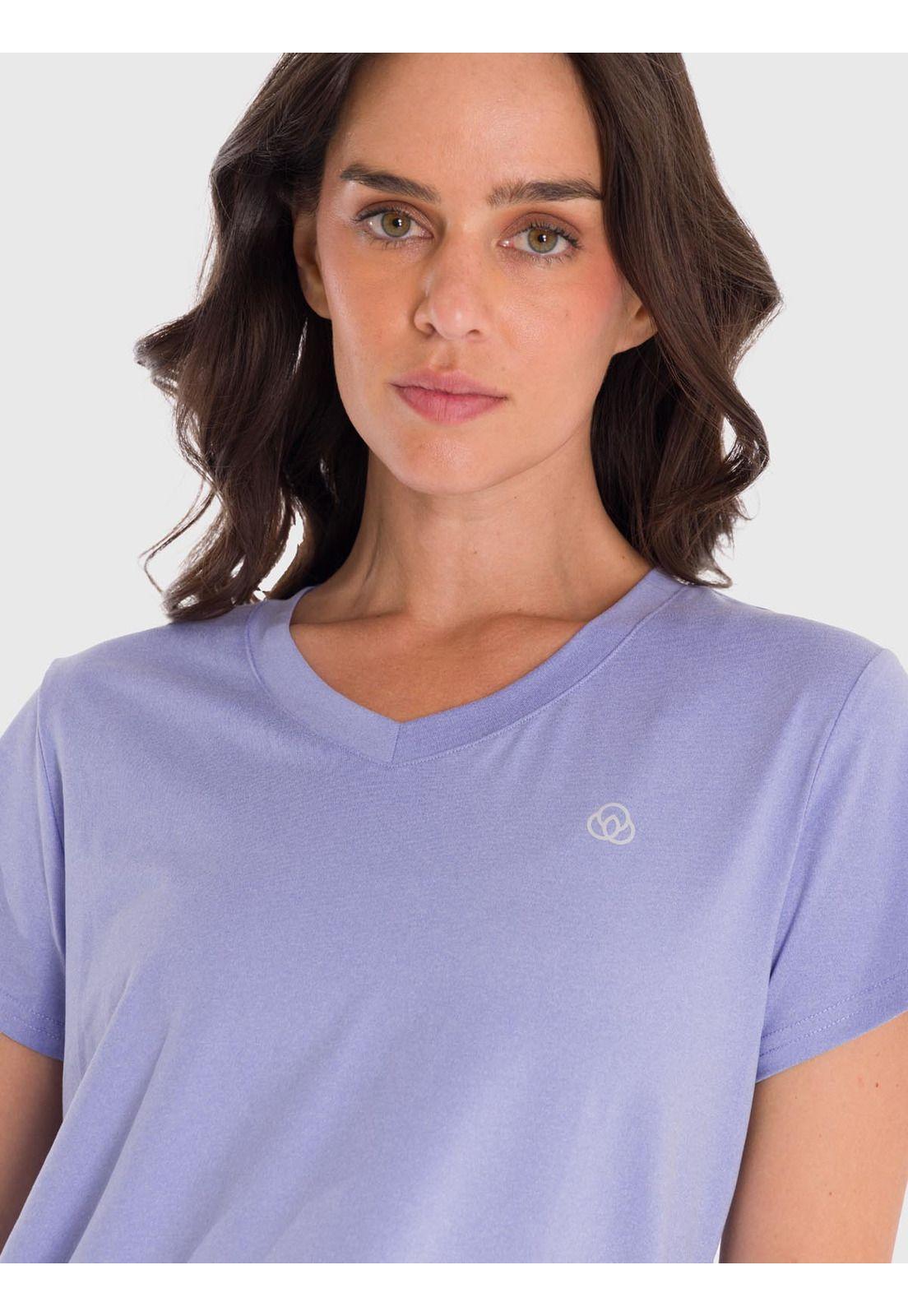 Polera Mujer V-Neck Violeta-5