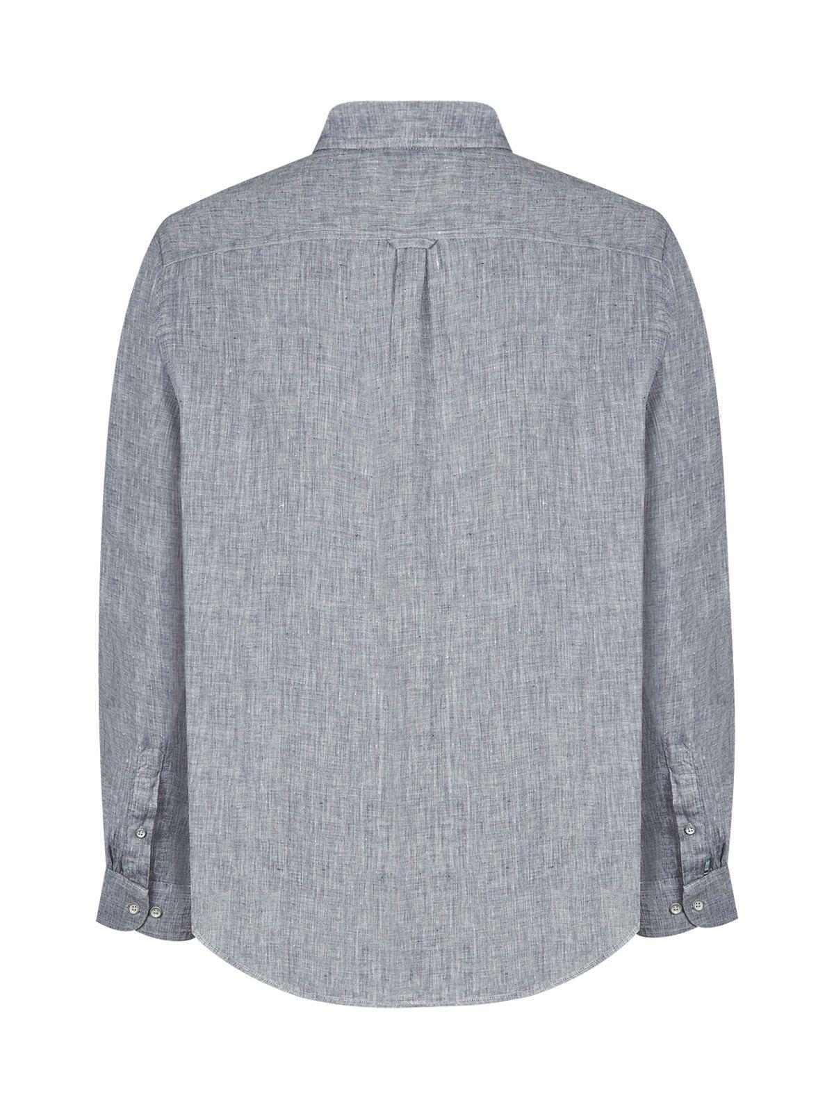 Camisa Lino Orgánico Gris Fantasy Hombre -1