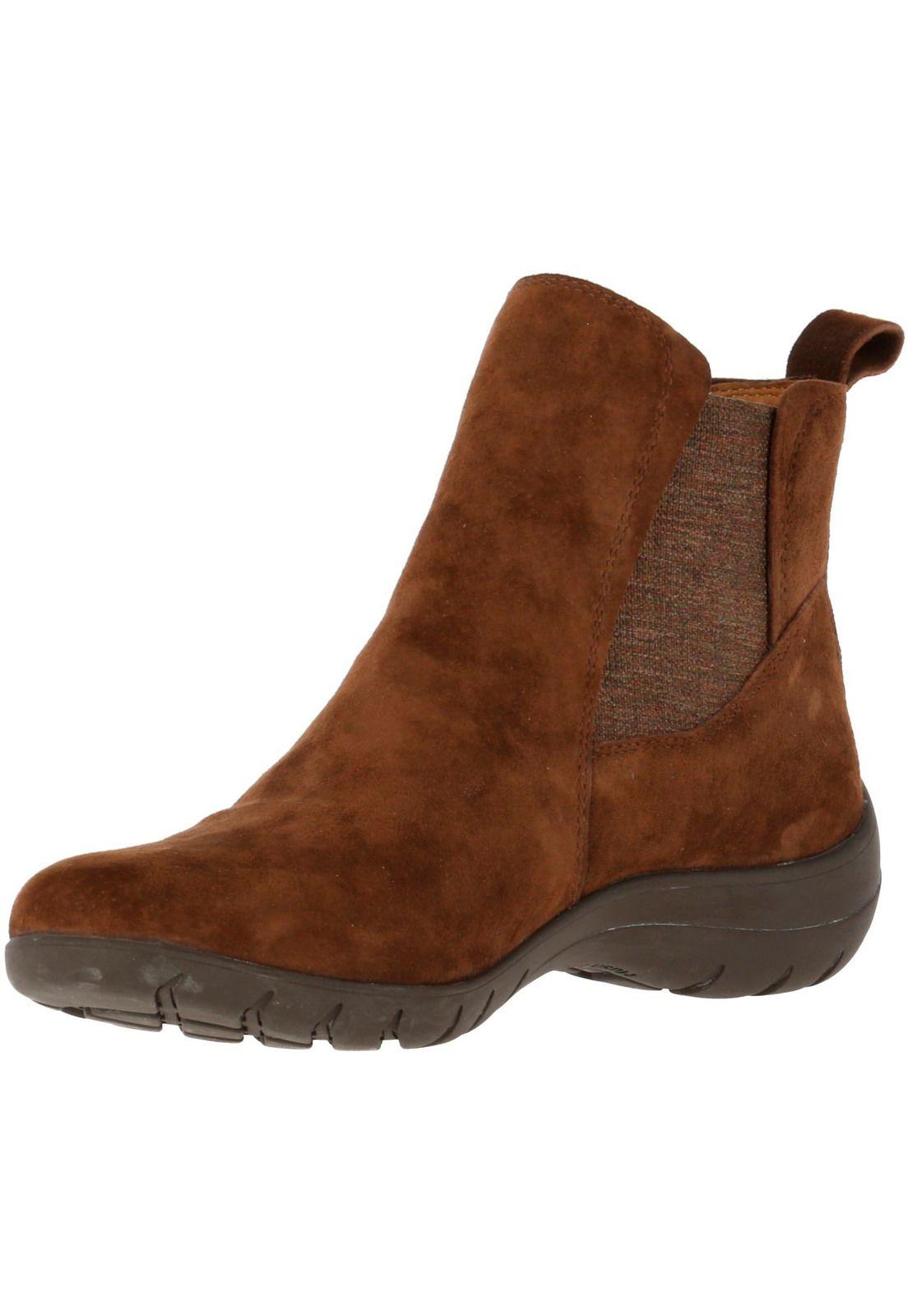 Botin Mujer Cuero Bertel Café-1