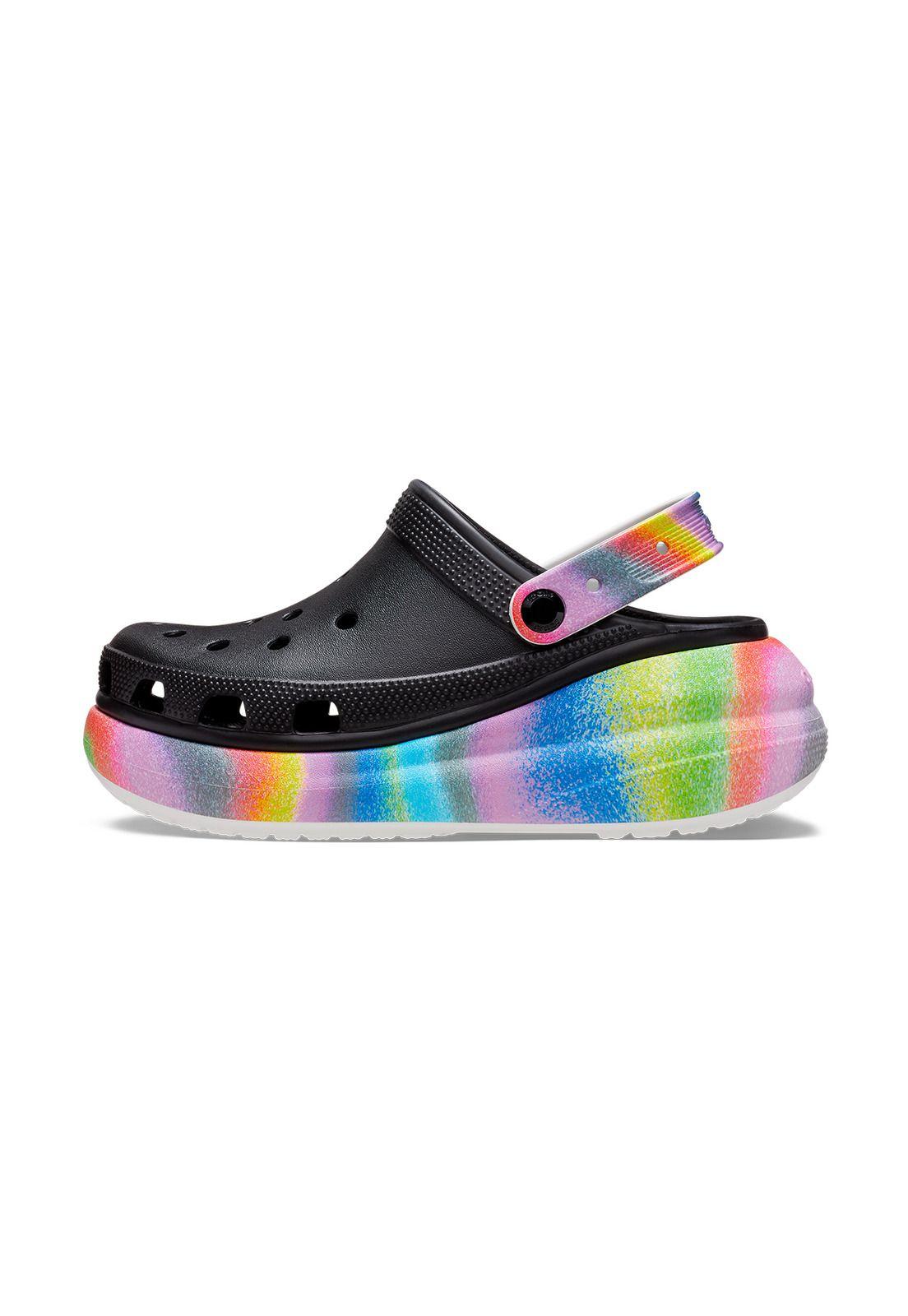 Zueco Mujer Crush Spray Dye Clog Negro-1