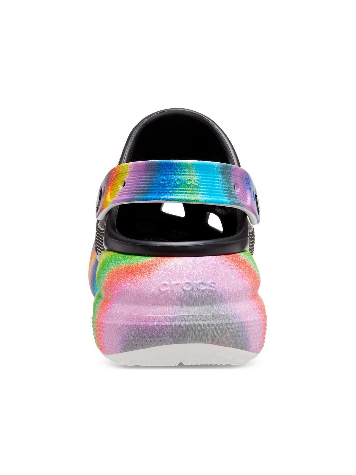 Zueco Crocs Mujer Crush Spray Dye Clog Negro-7