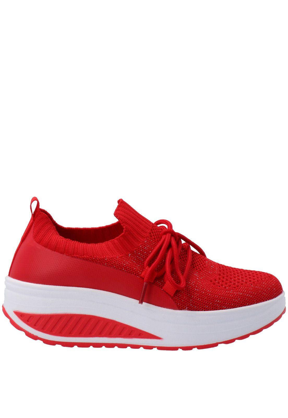 Zapatilla Mujer Yaka Rojo-1