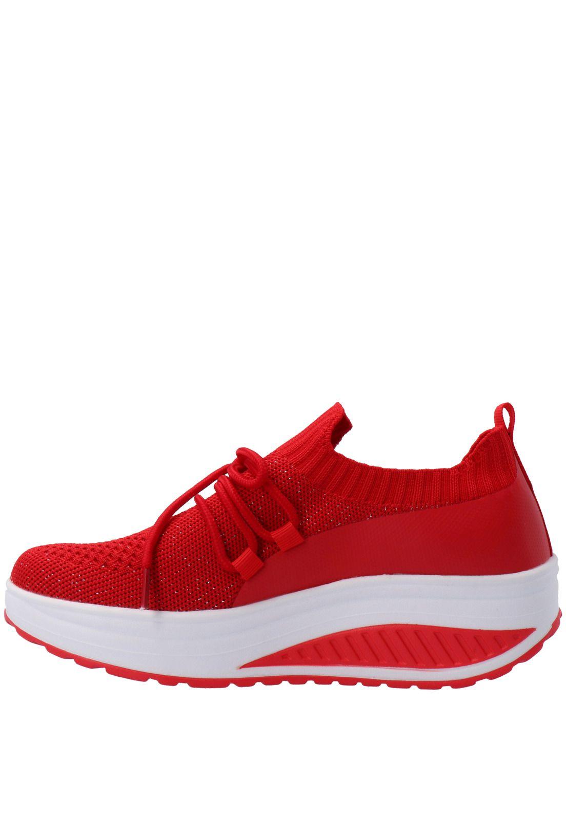 Zapatilla Mujer Yaka Rojo-3