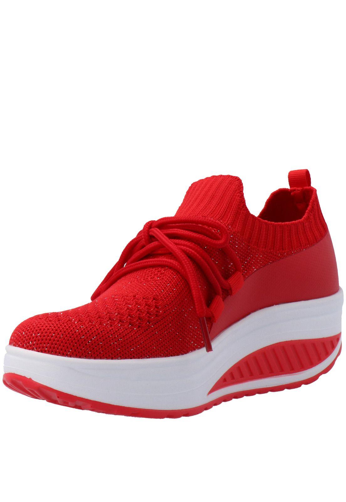 Zapatilla Mujer Yaka Rojo-4