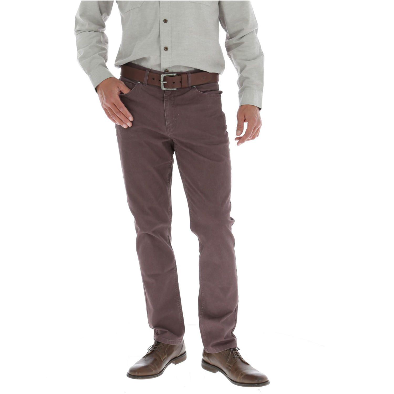 Pantalon Hombre Algodón Five Burdeo-0