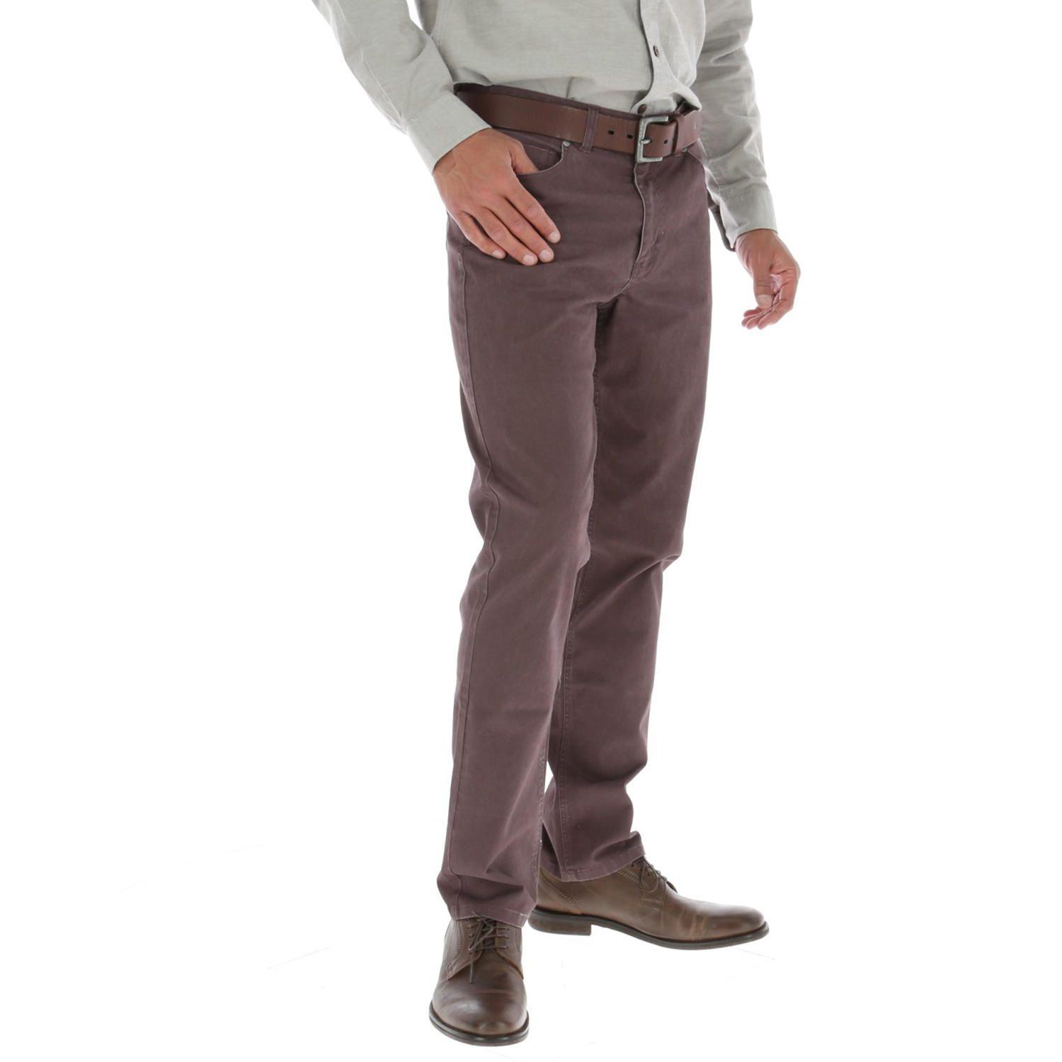 Pantalon Hombre Algodón Five Burdeo-3