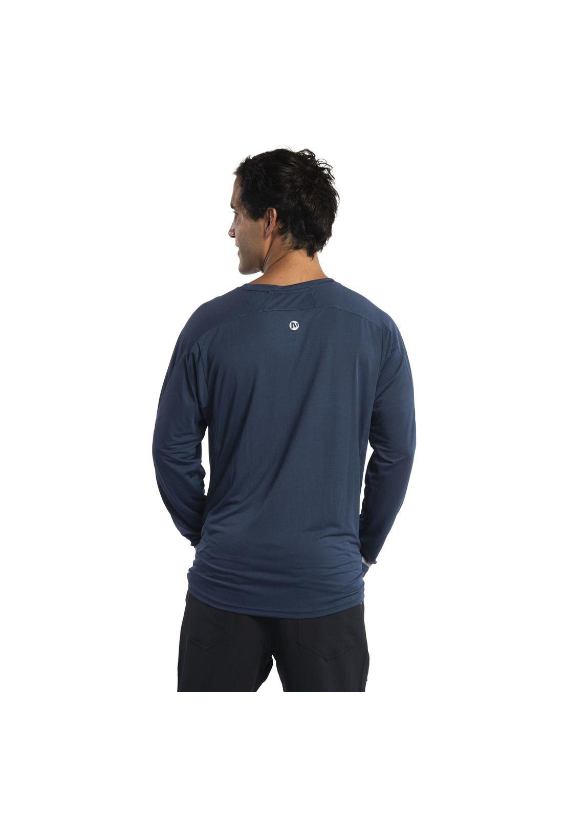 Polera Hombre Denali Long Sleeve Azul-2