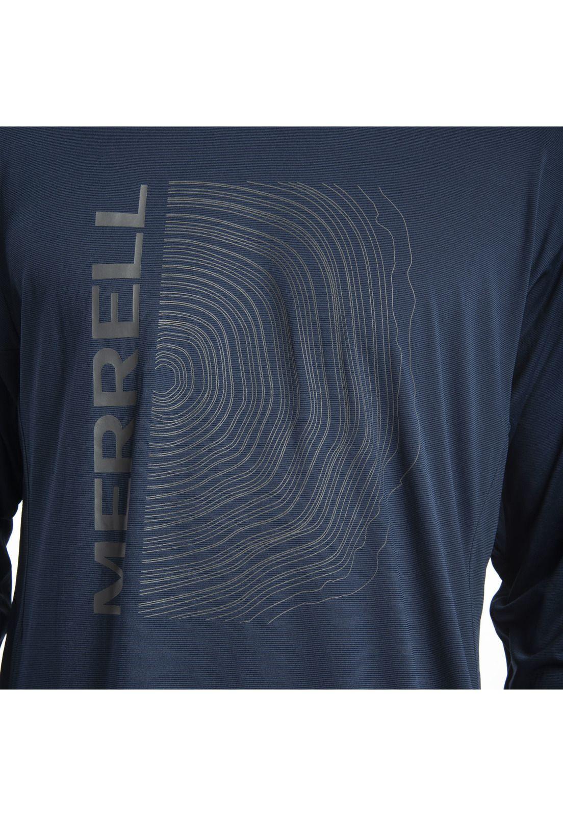 Polera Hombre Denali Long Sleeve Azul-4