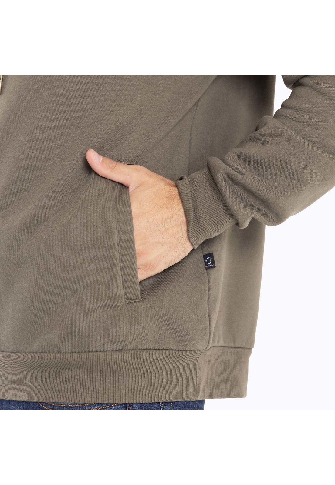 Poleron Hombre Full Zipper Café oscuro Merrell-7