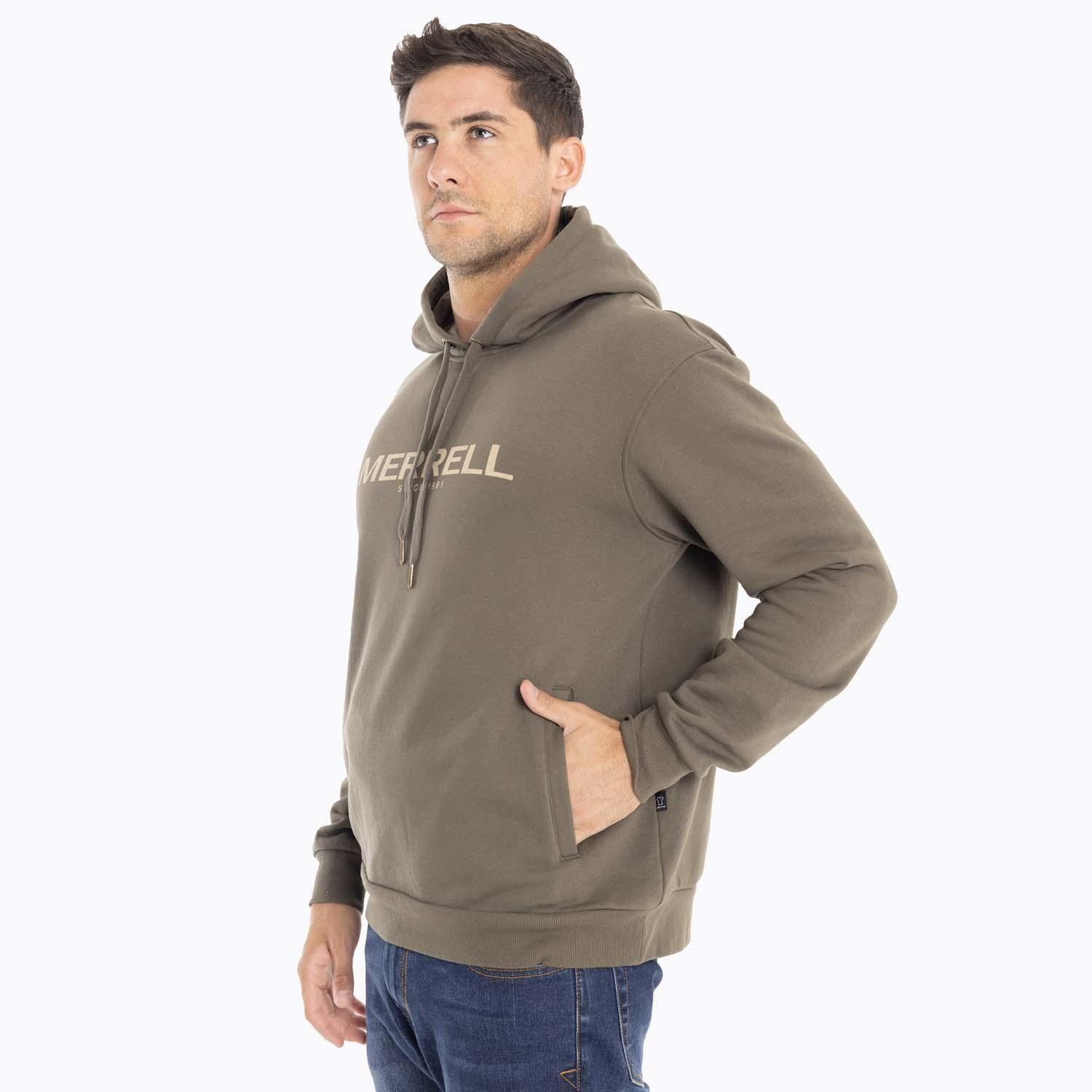 Poleron Hombre Full Zipper Café oscuro Merrell-5
