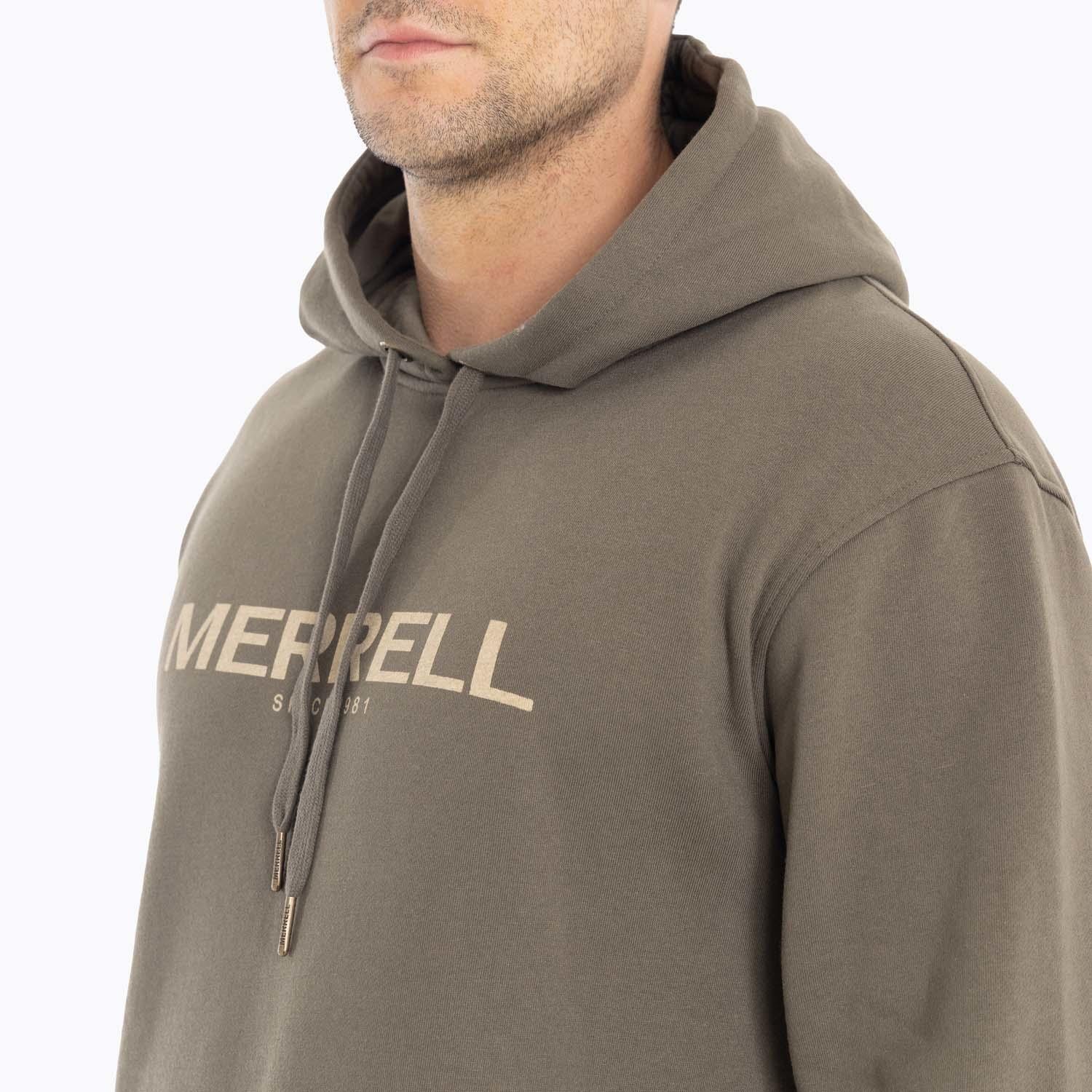 Poleron Hombre Full Zipper Café oscuro Merrell-6