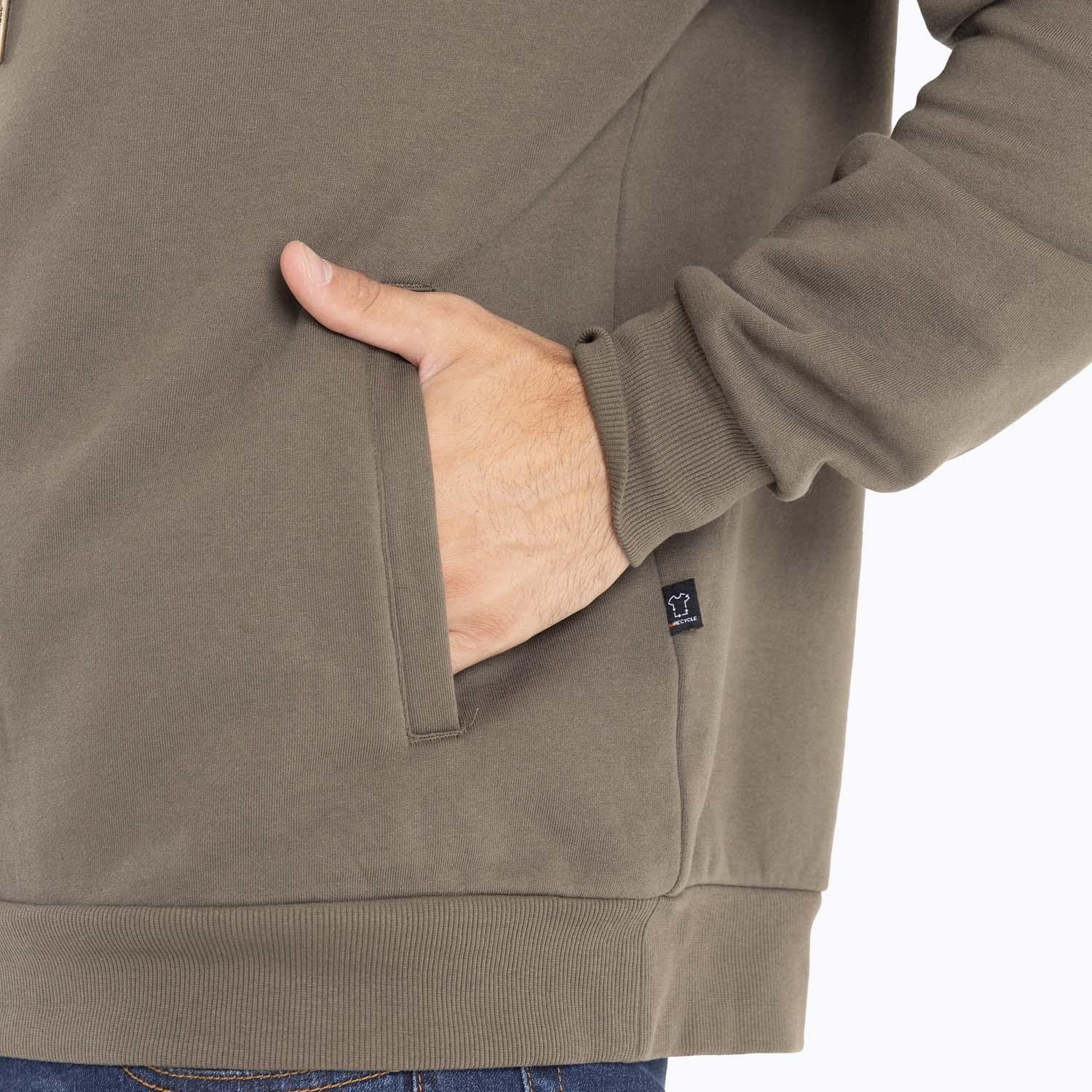 Poleron Hombre Full Zipper Café oscuro Merrell-7