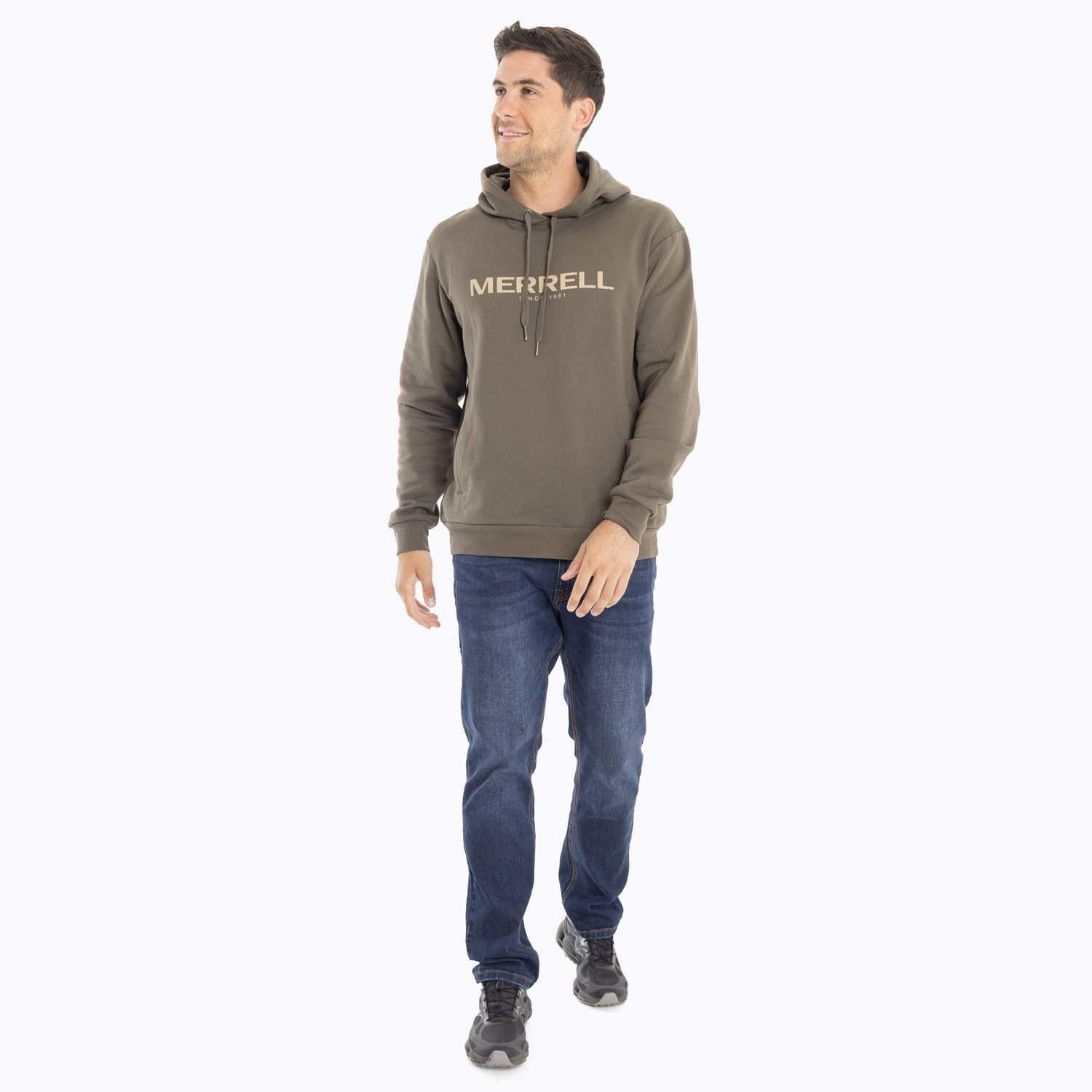 Poleron Hombre Full Zipper Café oscuro Merrell-8