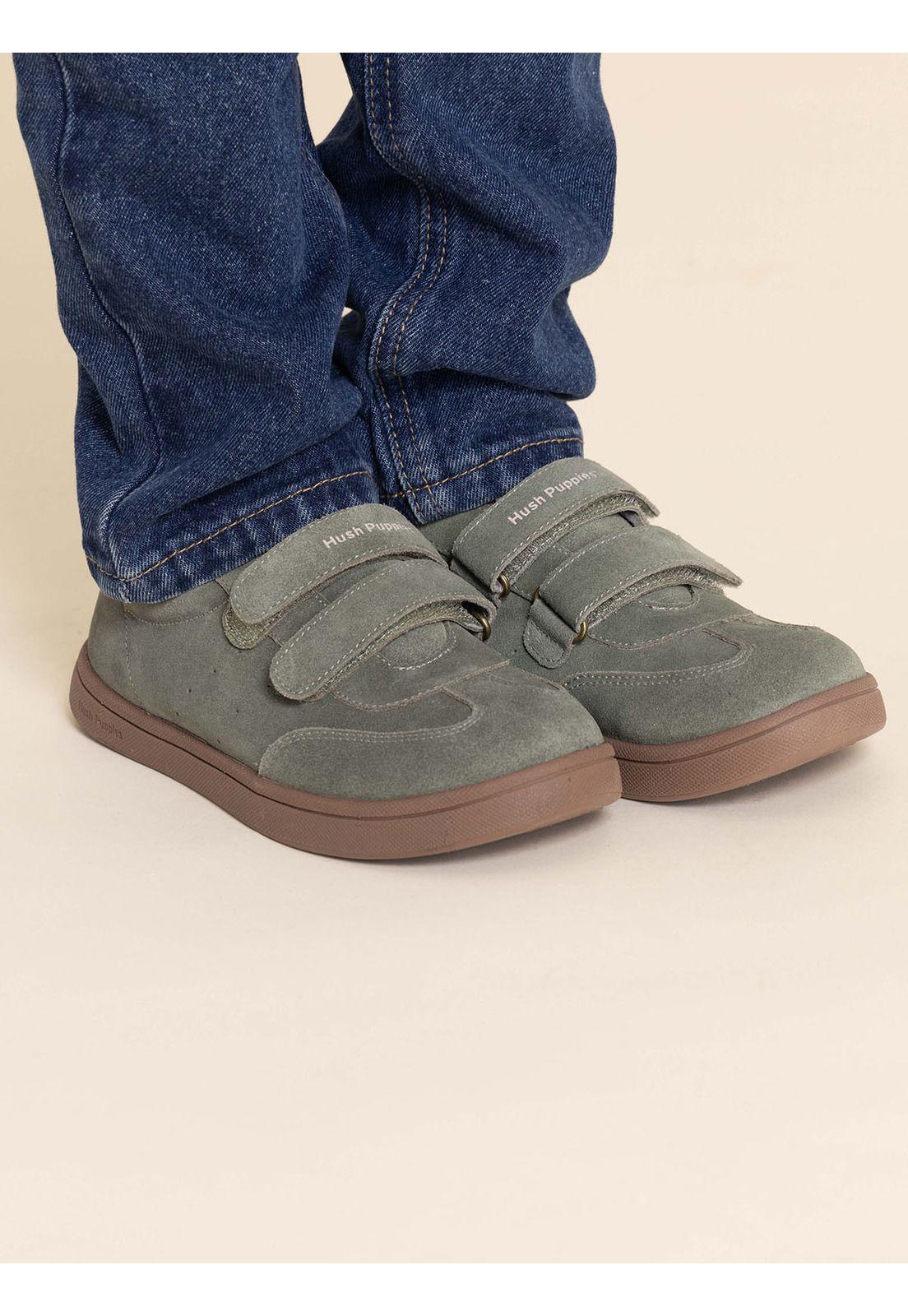 Zapatilla Cuero Clara-K Niño Verde-1