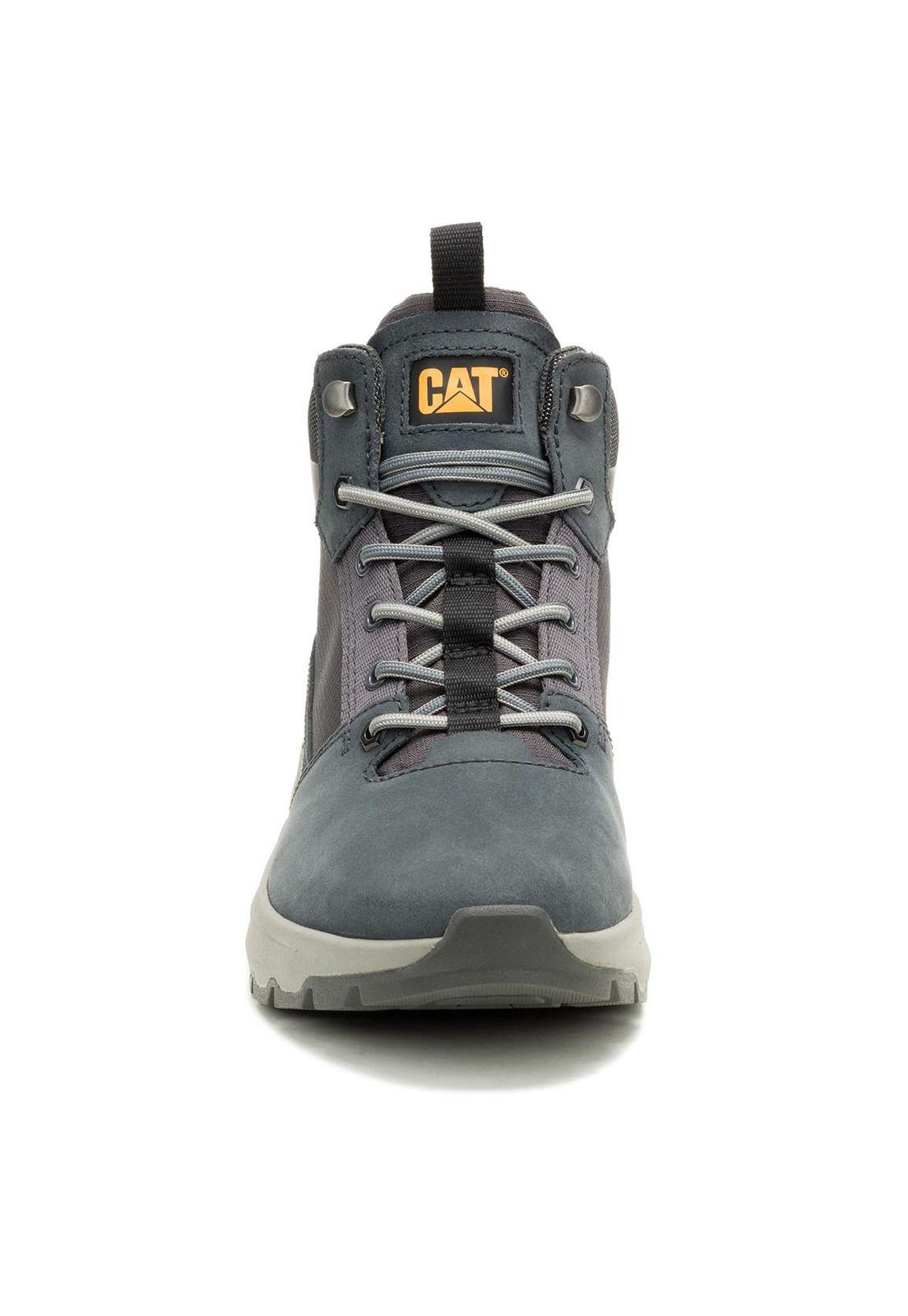 Zapatila Con Caña Hombre Colorado Sneaker Gris-4
