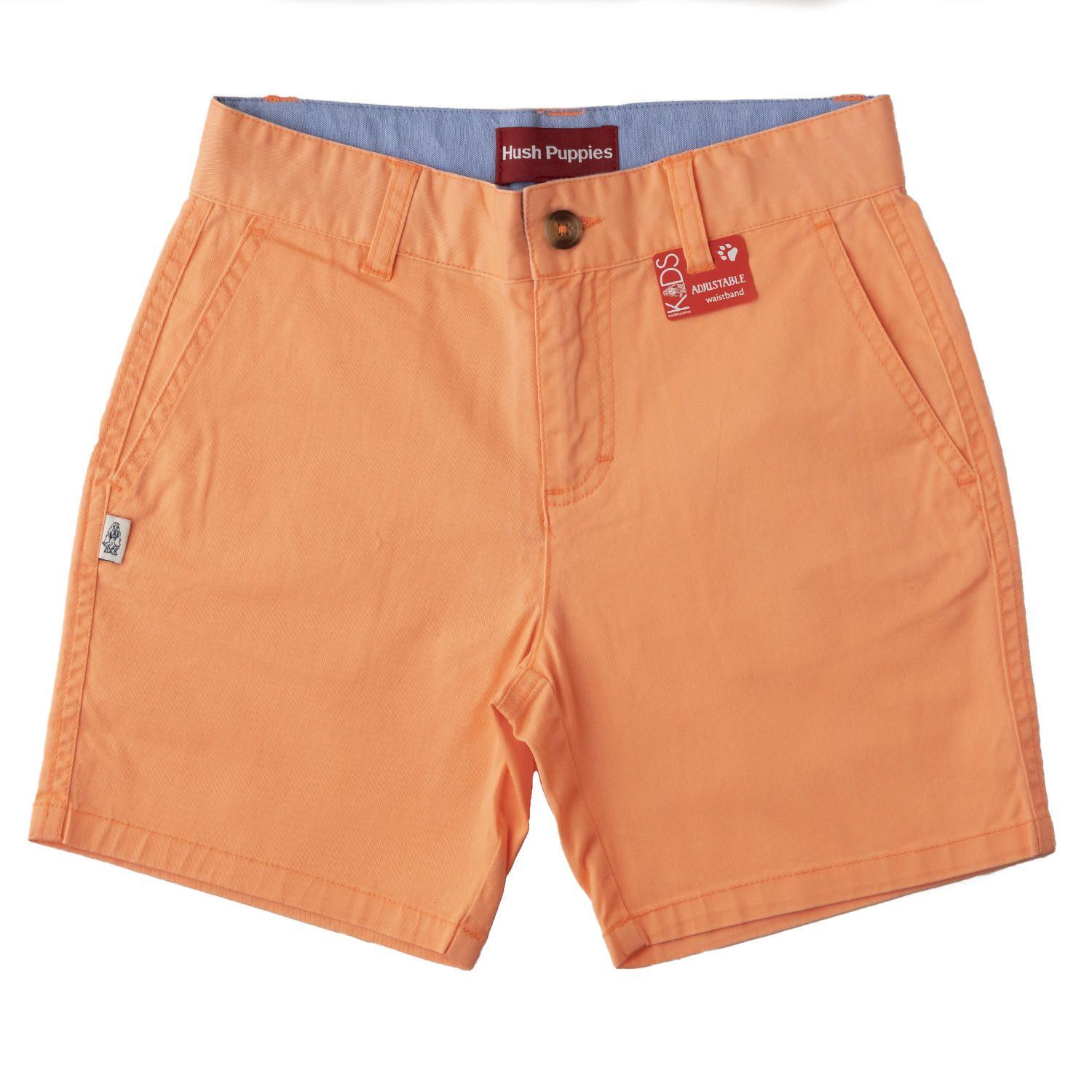 Short Flúor Niño Algodón Naranja-0