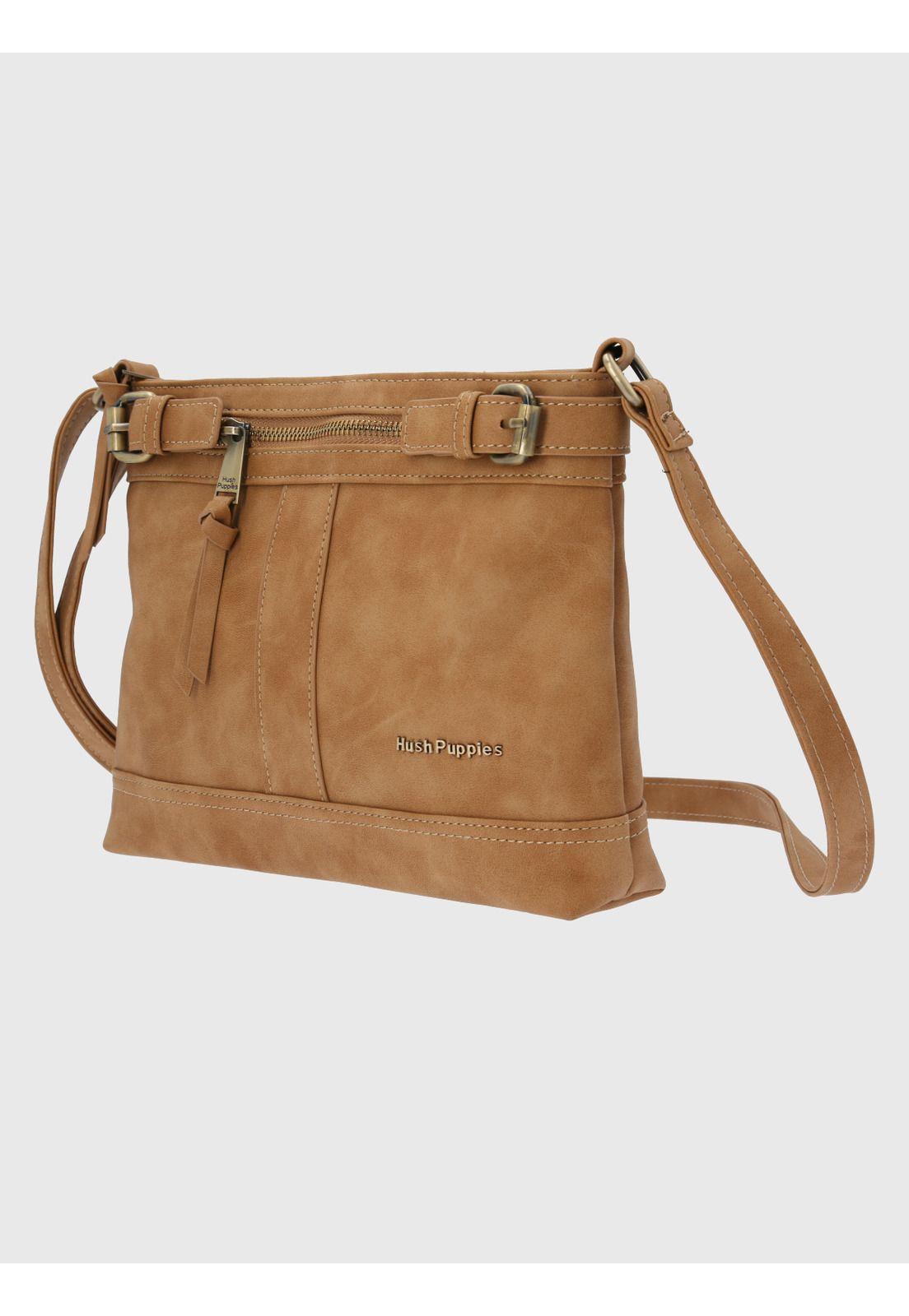 Cartera Ecocuero Caramelo Dunn Cross Mujer-1