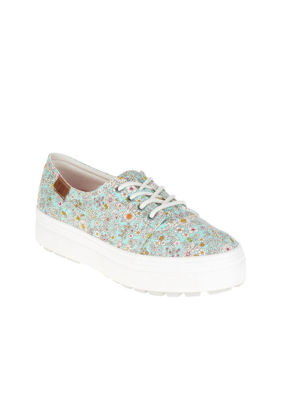 Zapatilla Mujer Casual Wrap Up Celeste-0