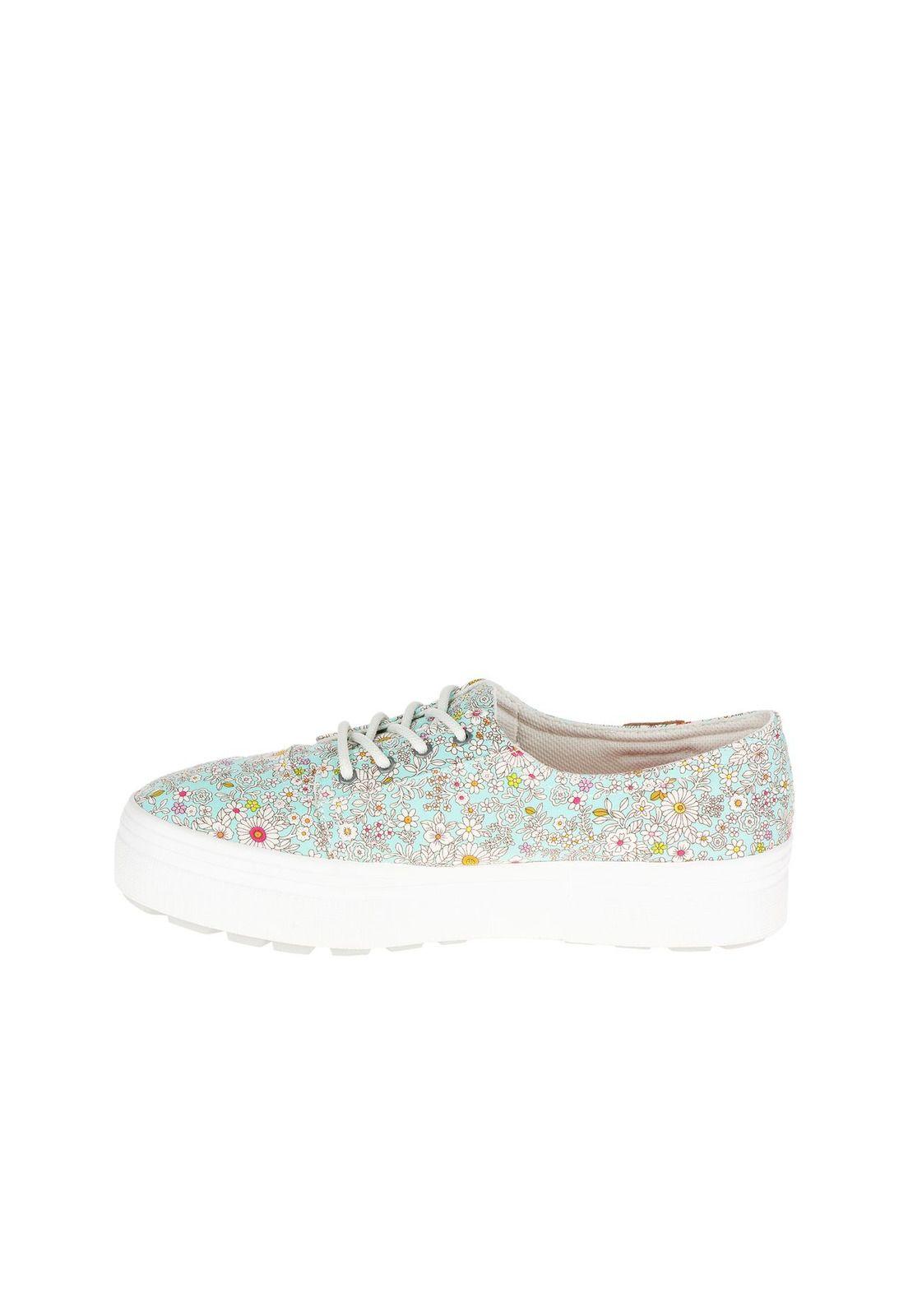 Zapatilla Mujer Casual Wrap Up Celeste-2